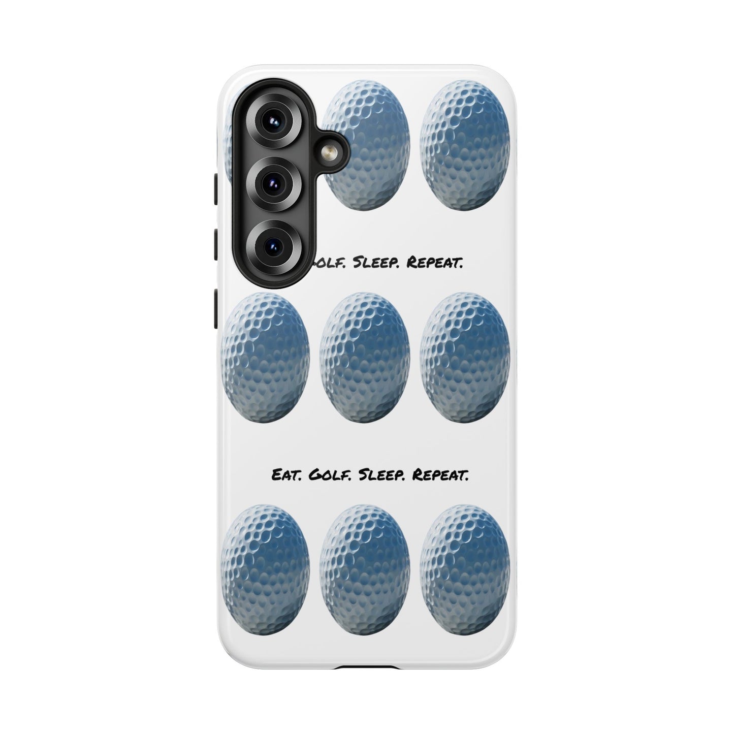 "Eat. Golf. Sleep. Repeat." Mobile Phone Case
