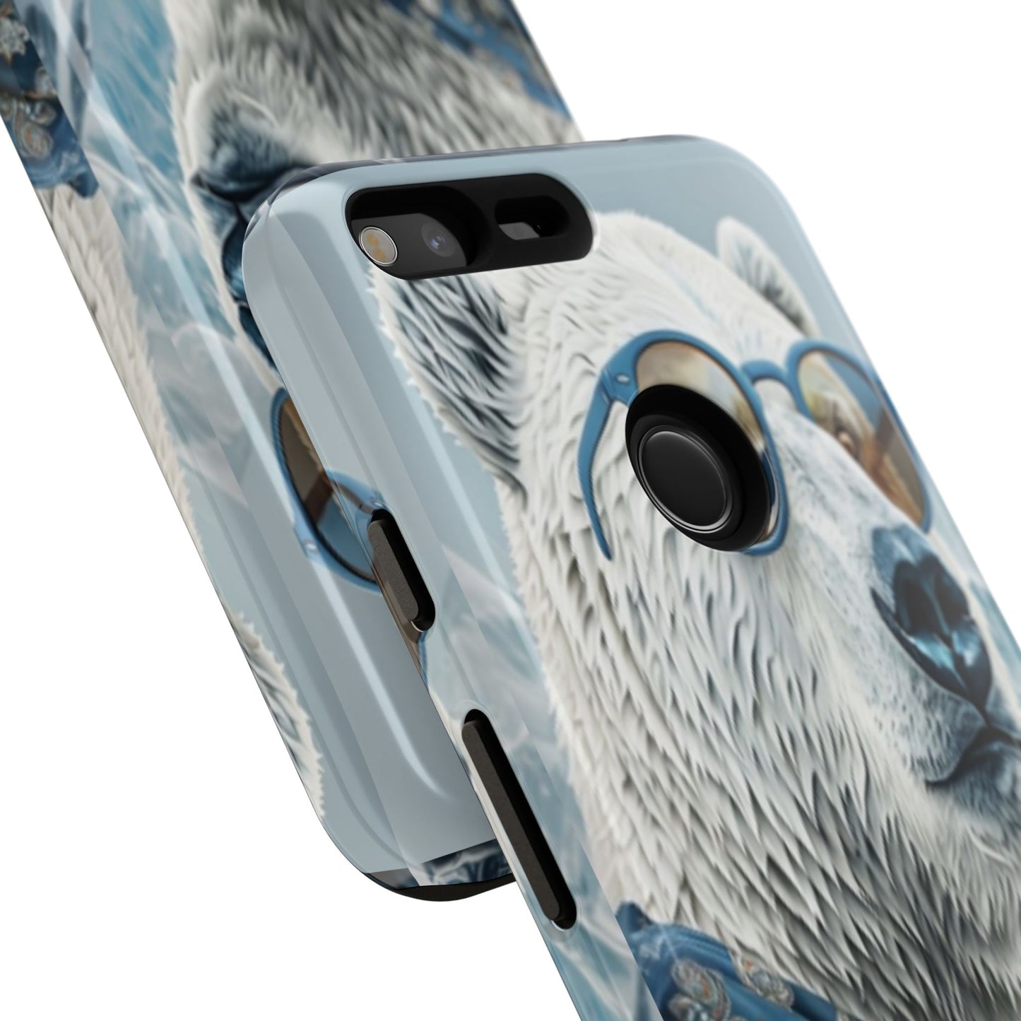 "Urban Zen Polar Bear" Mobile Phone Case (blue)