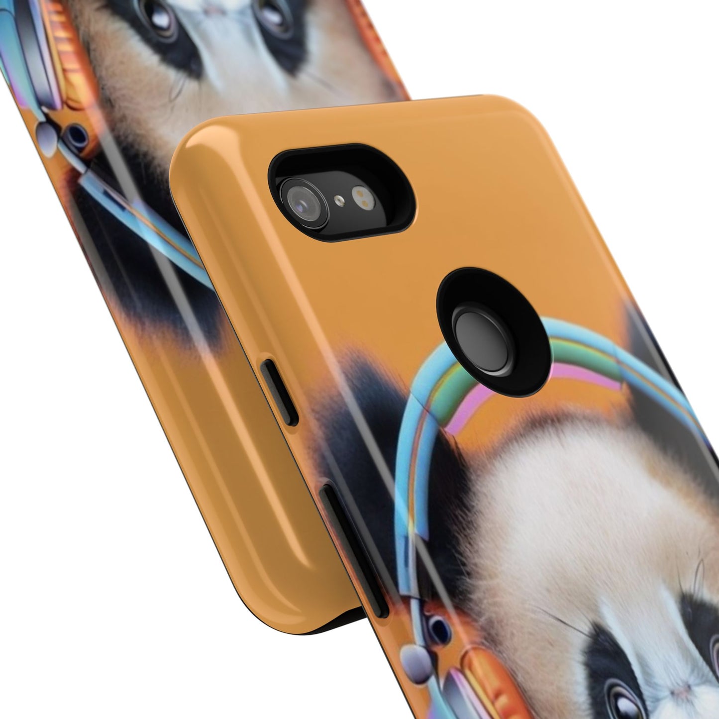 "Baby Panda wearing Headphones" Mobile Phone Case