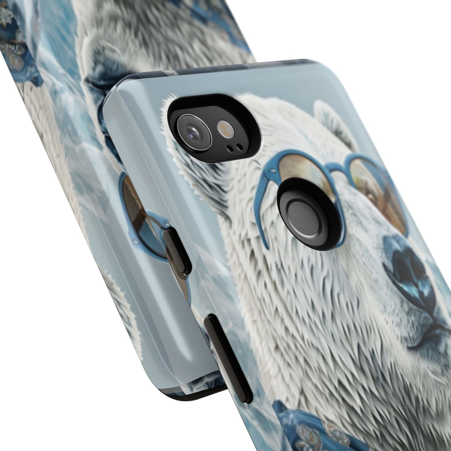 "Urban Zen Polar Bear" Mobile Phone Case (blue)