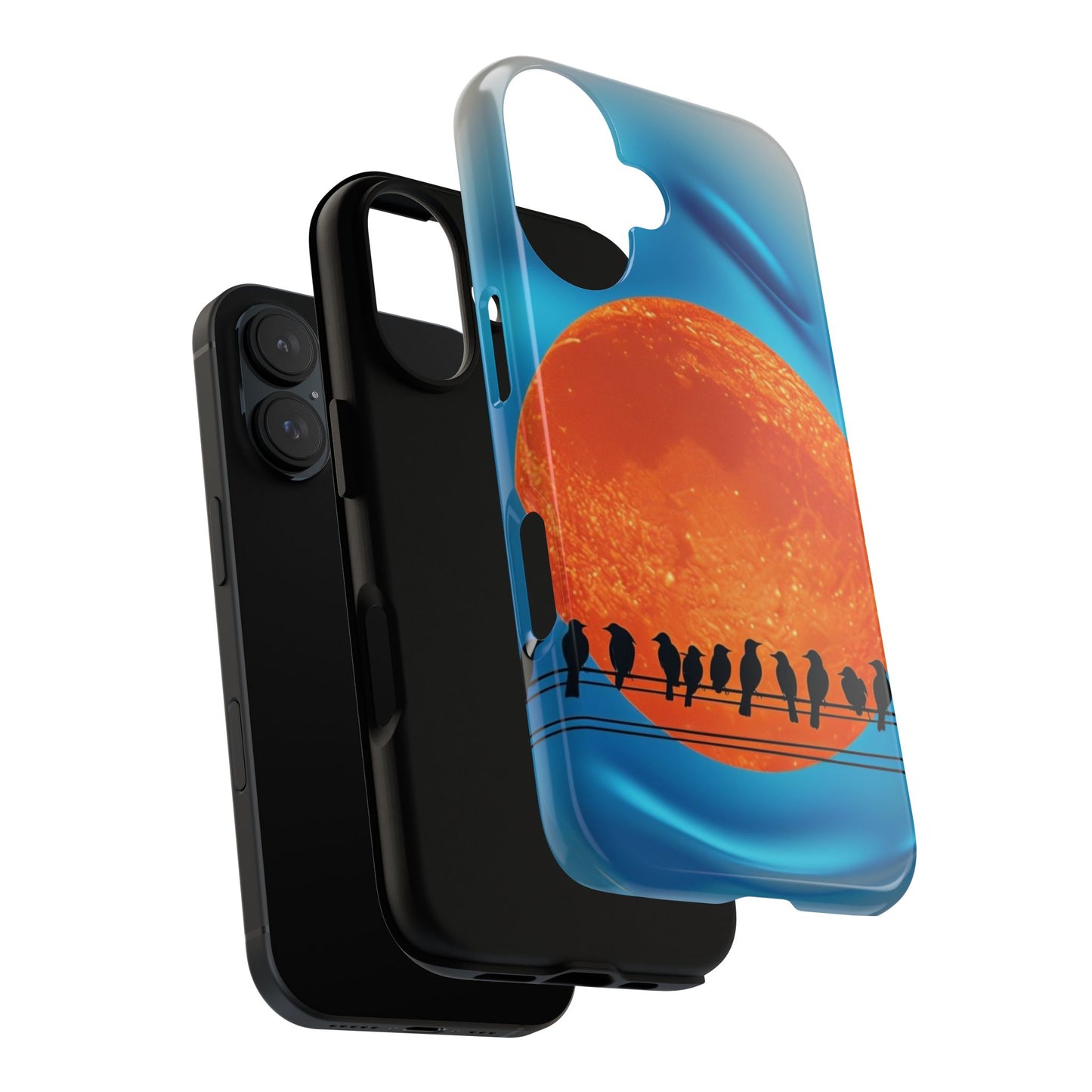 "The Feathered Assembly" Mobile Phone Case (orange)