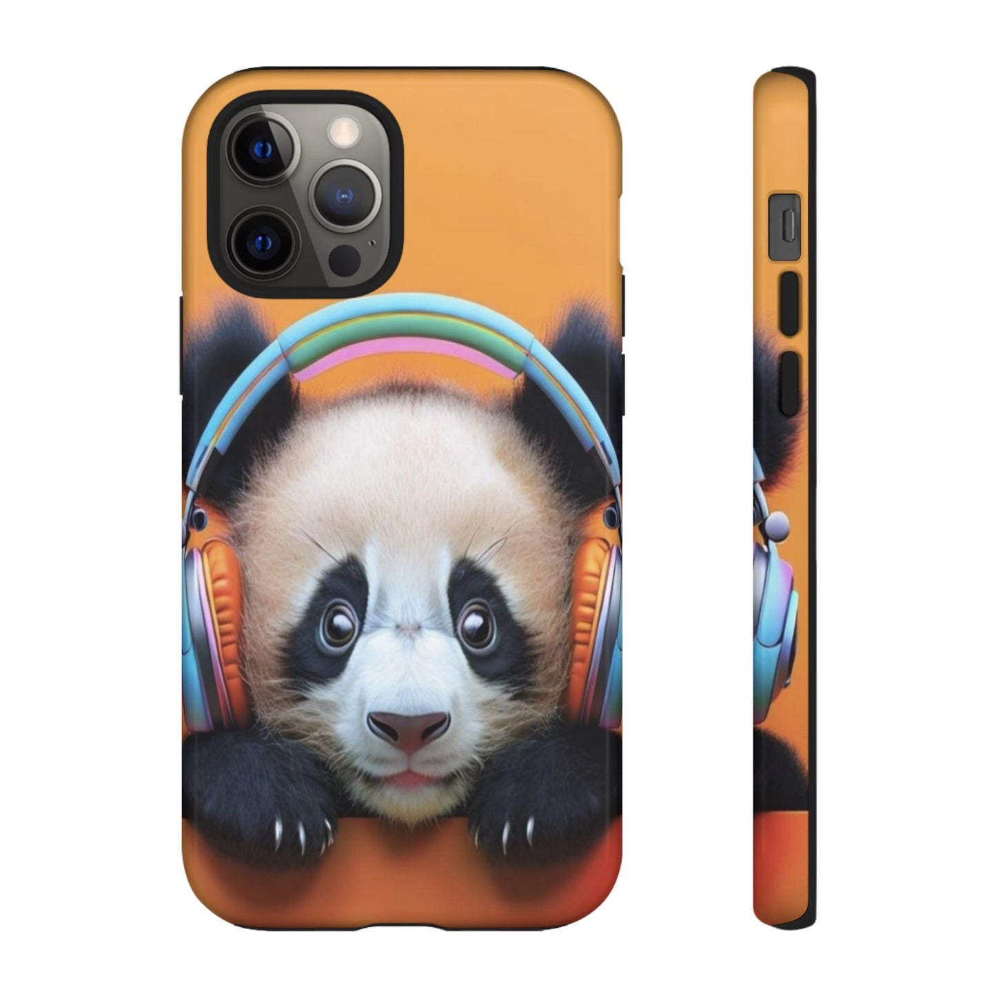 "Baby Panda wearing Headphones" Mobile Phone Case