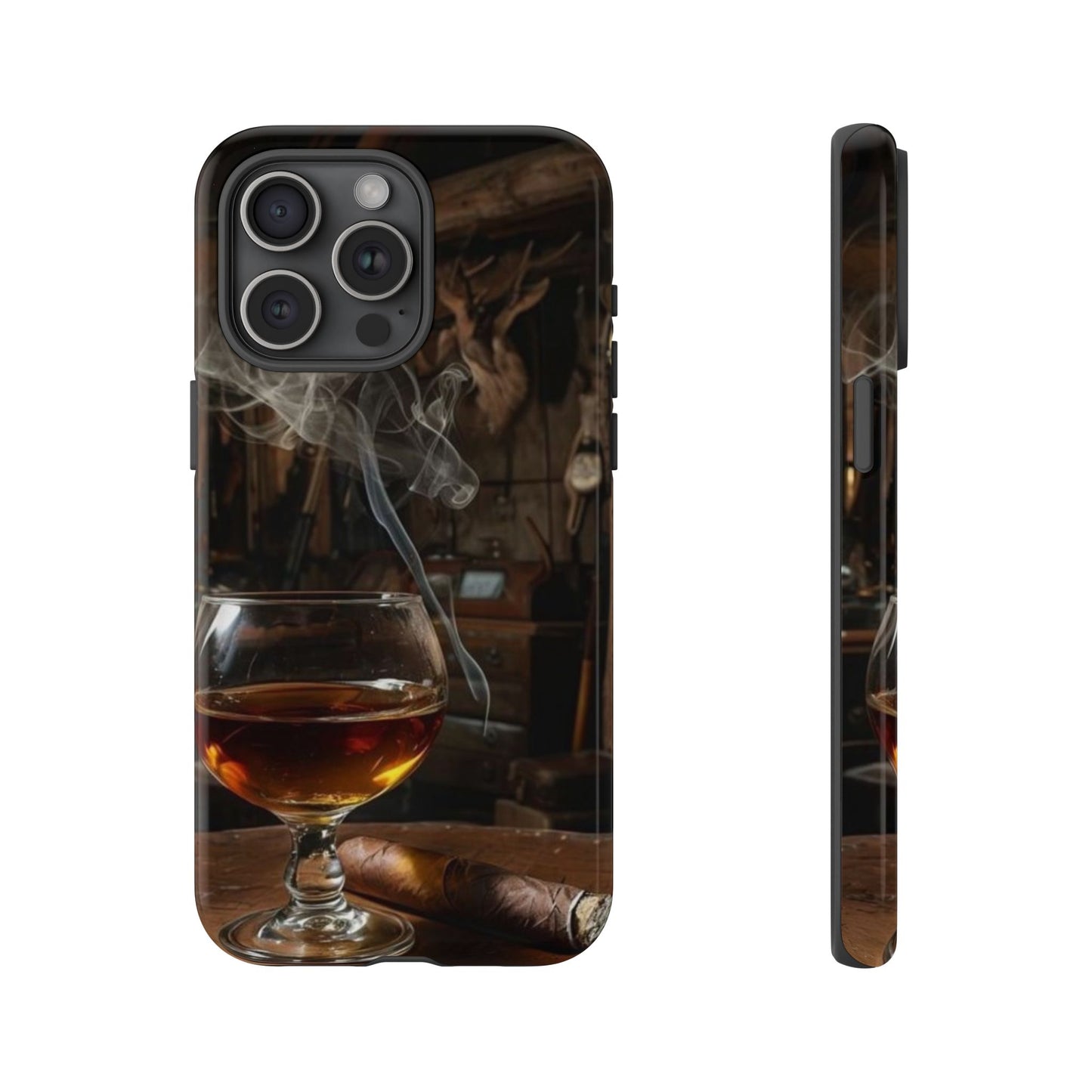 "Hot Whiskey and Cigar" Mobile Phone Case