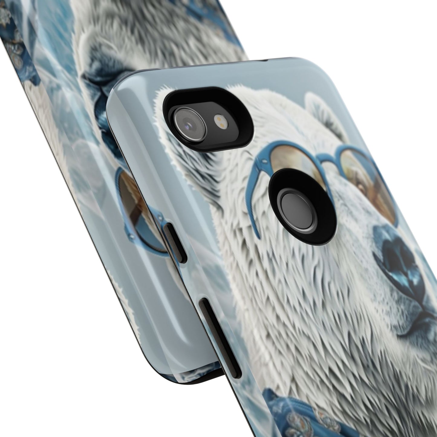 "Urban Zen Polar Bear" Mobile Phone Case (blue)