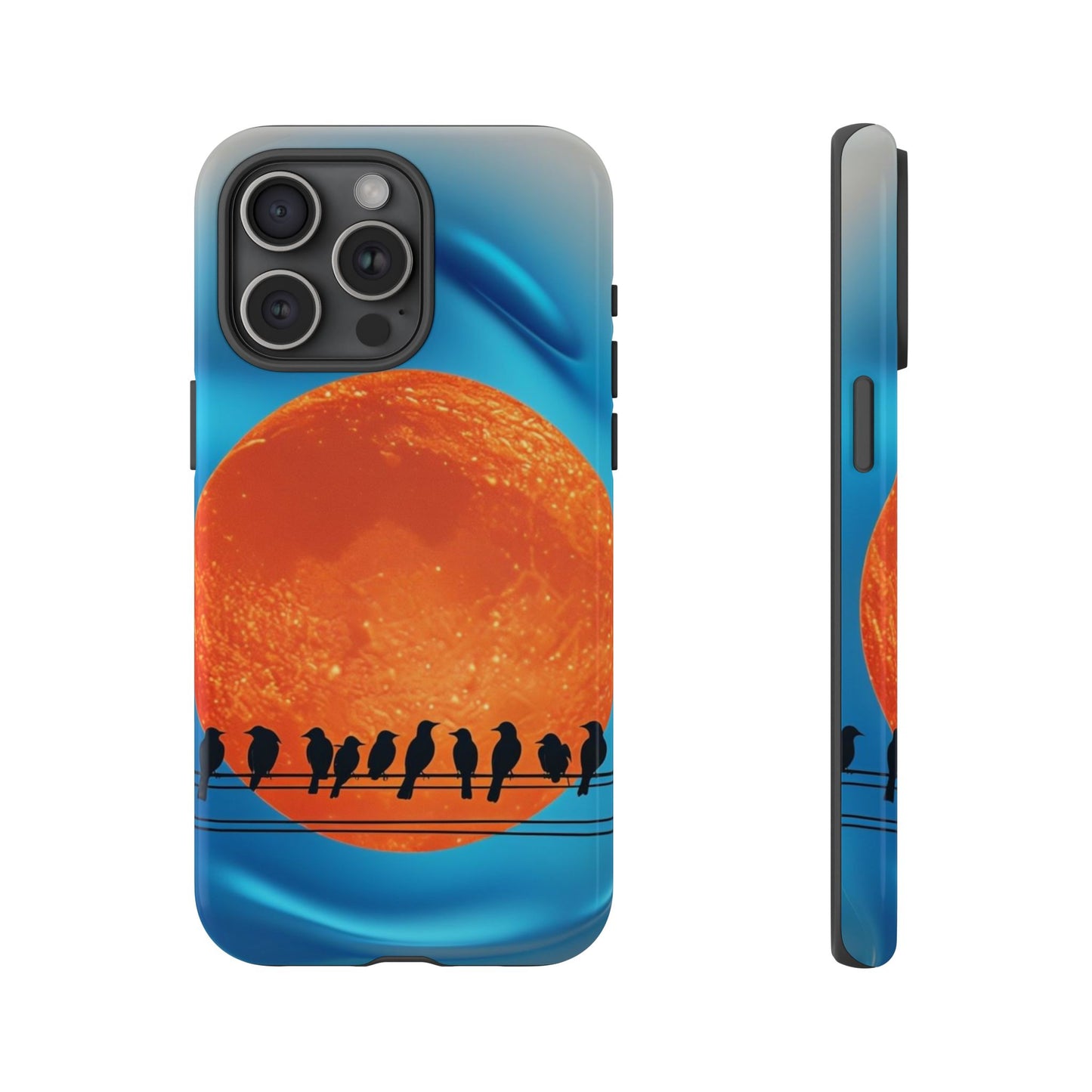 "The Feathered Assembly" Mobile Phone Case (orange)