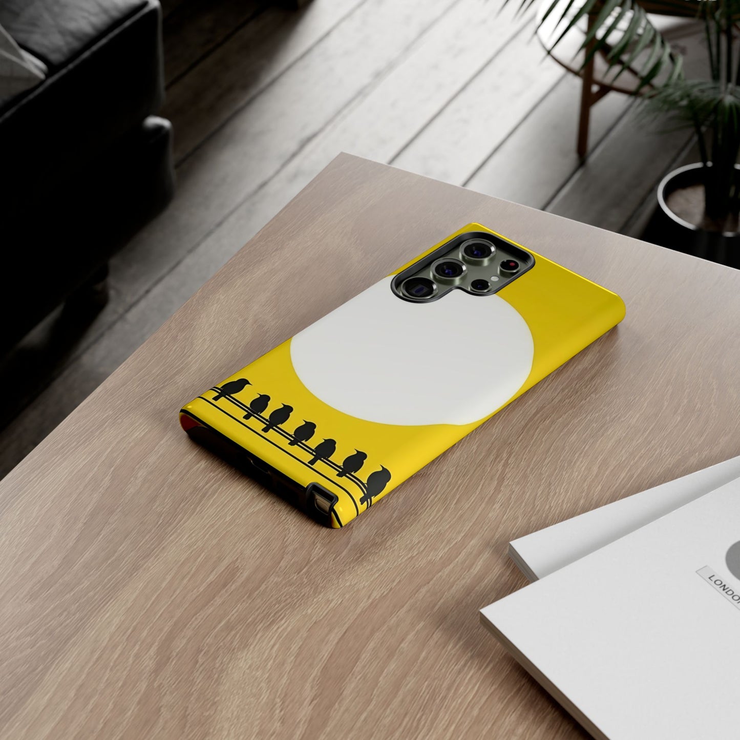 "The Feathered Assembly - Yellow" Mobile Phone Case