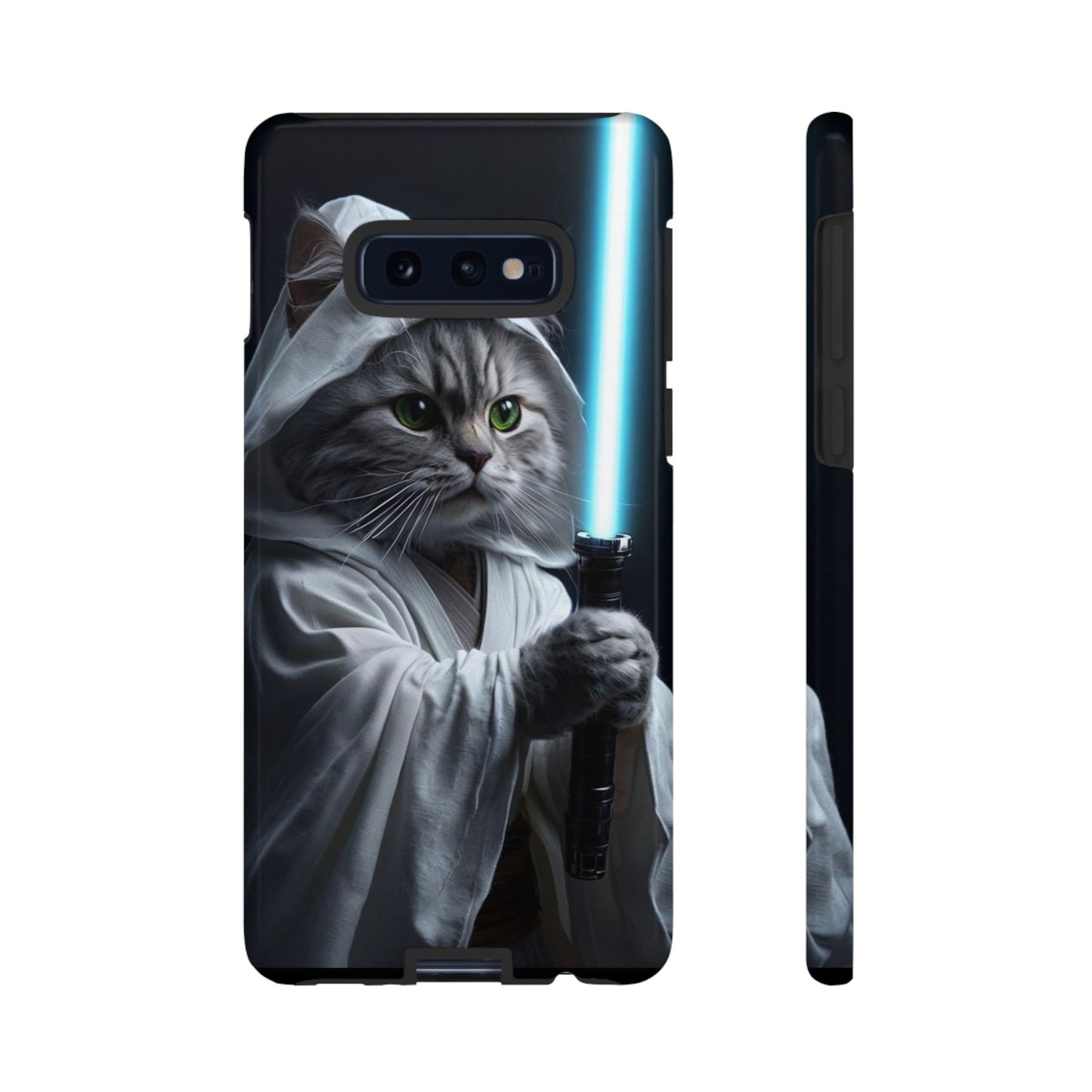 "Jedi Whisker" Mobile Phone Case (blue light sabre)