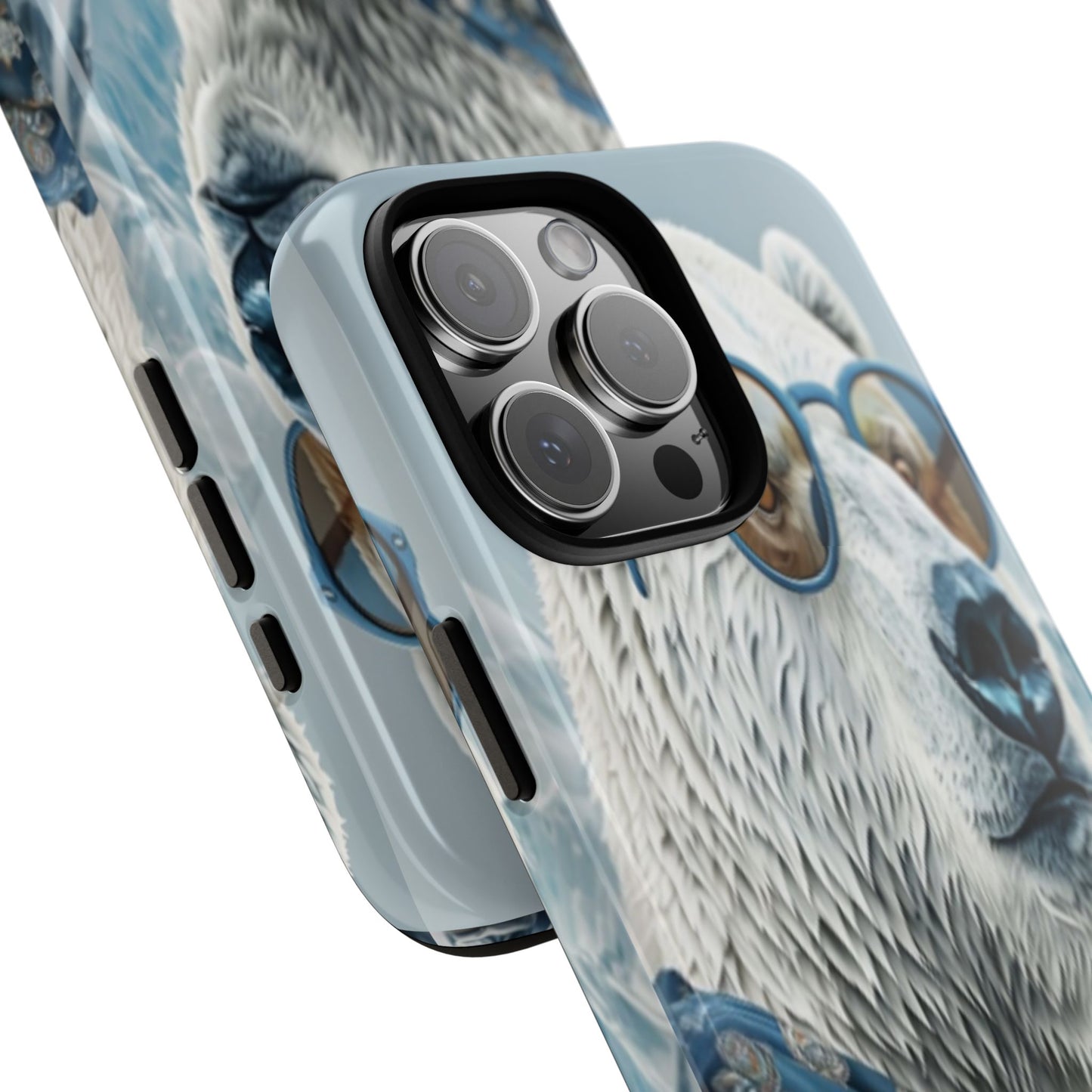 "Urban Zen Polar Bear" Mobile Phone Case (blue)