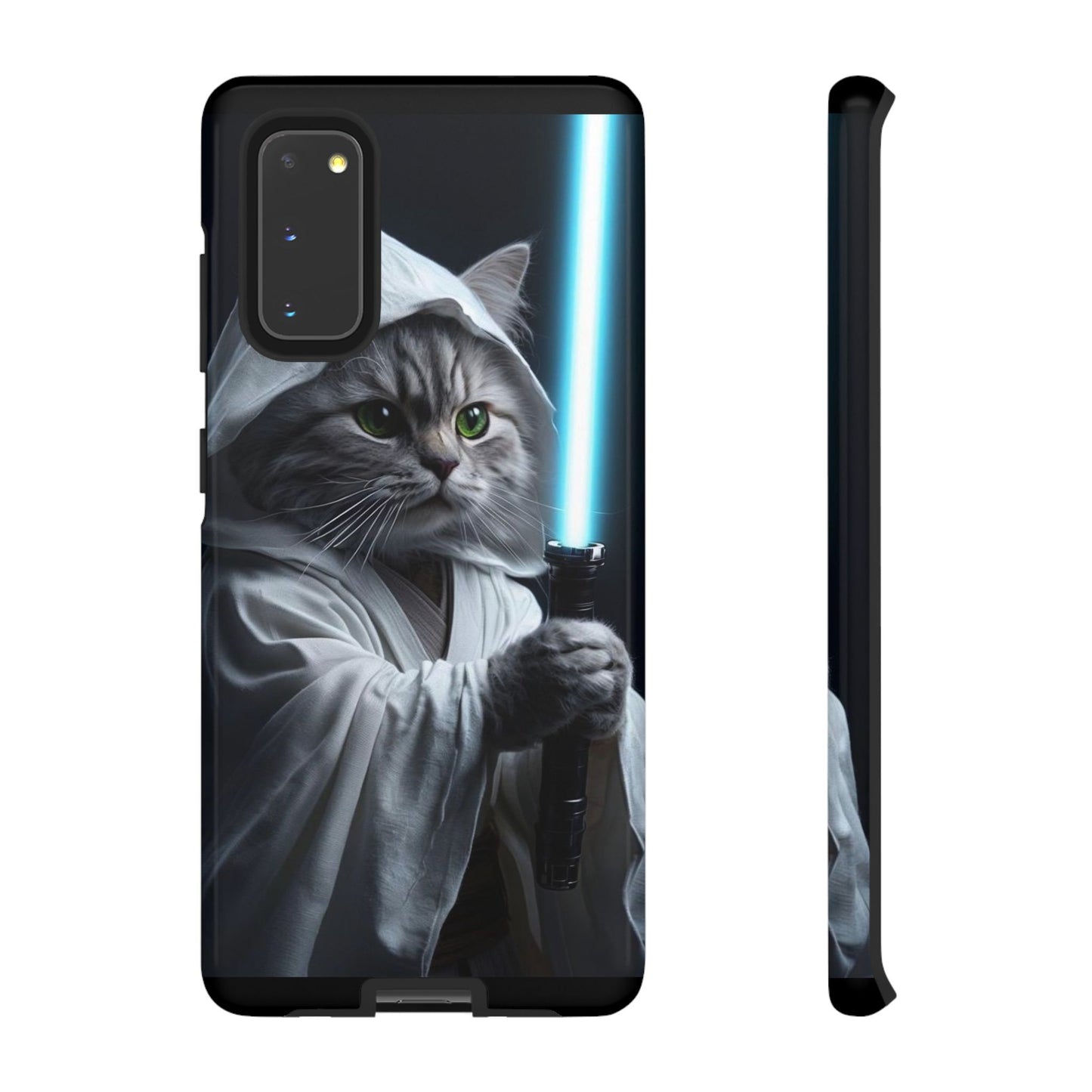 "Jedi Whisker" Mobile Phone Case (blue light sabre)