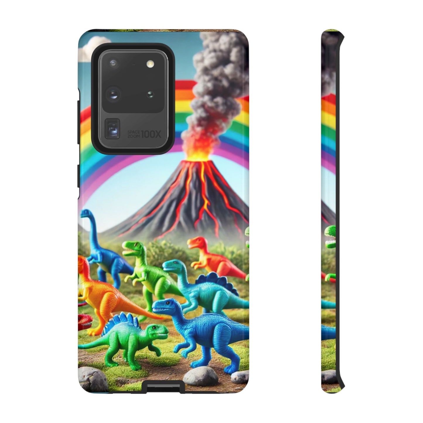 "Rainbow Dinosaurs" Mobile Phone Case