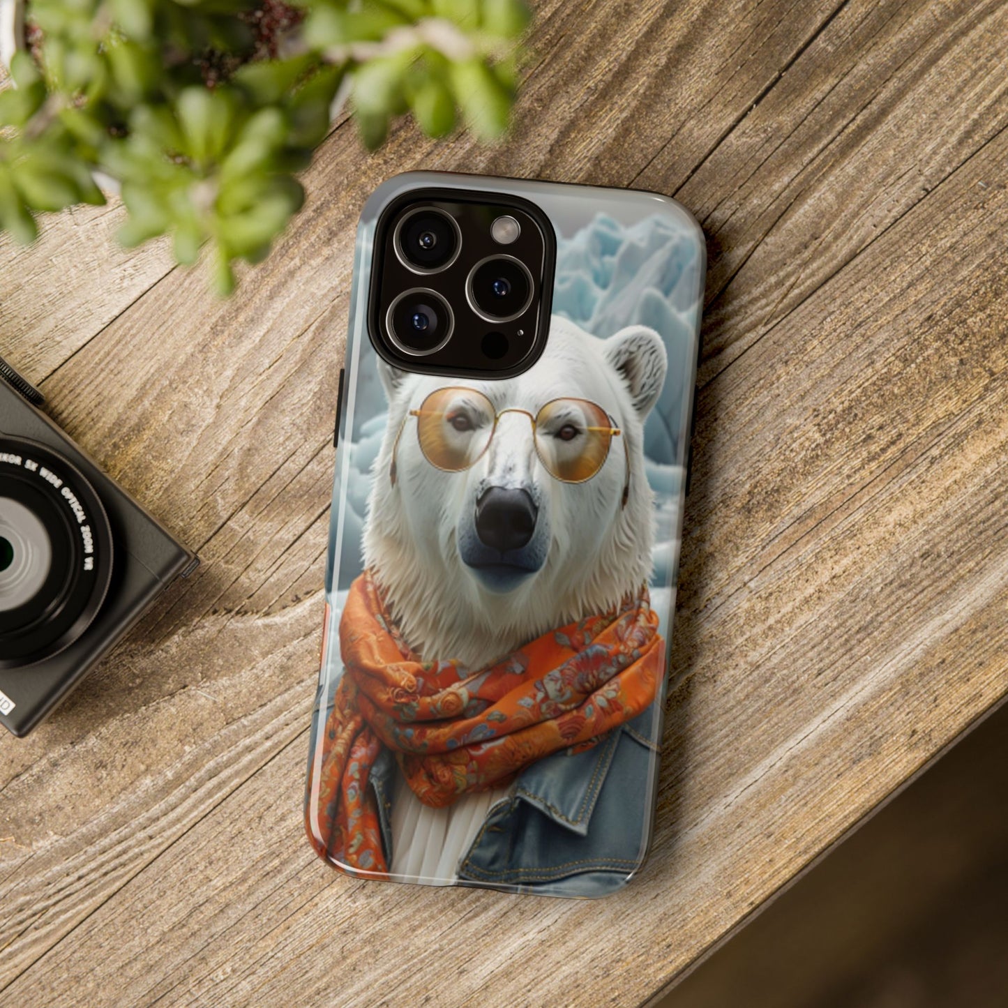 "Urban Zen Polar Bear" Mobile Phone Case