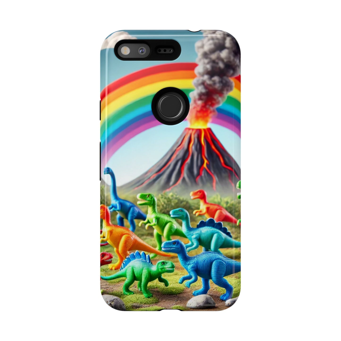 "Rainbow Dinosaurs" Mobile Phone Case