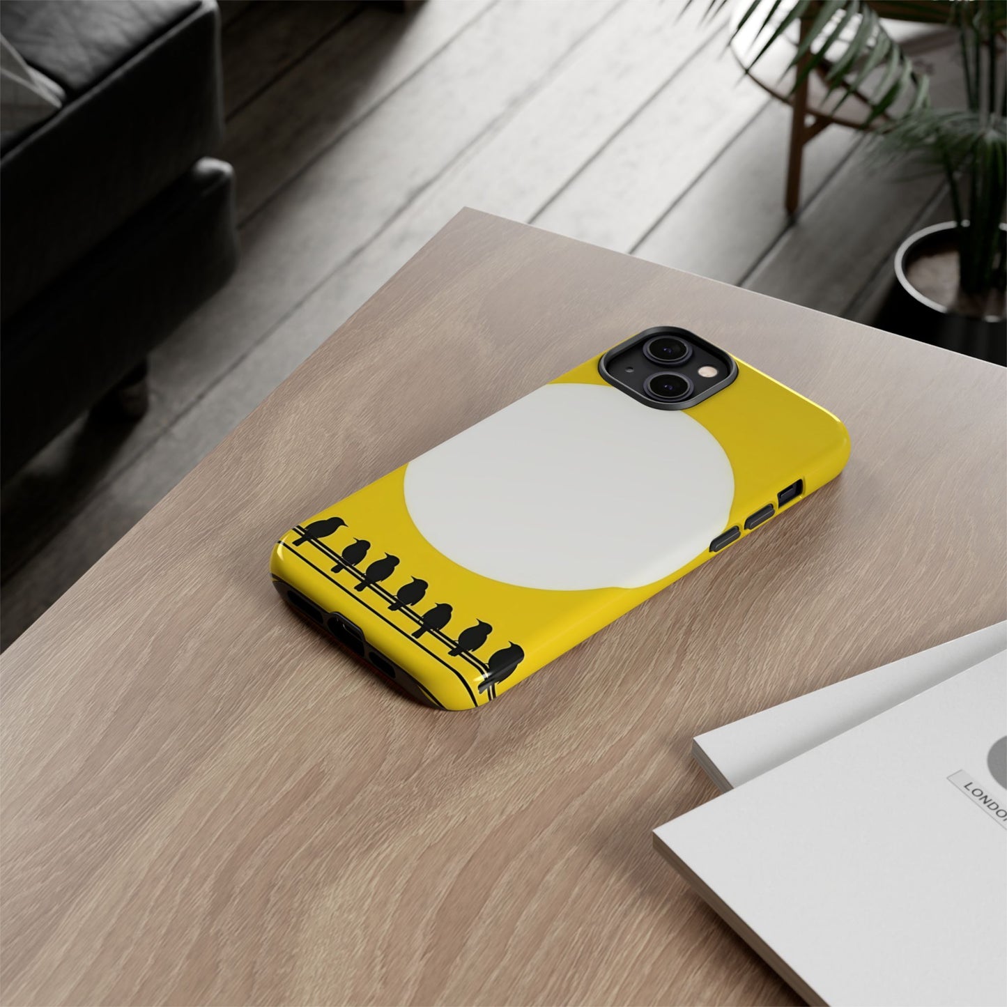 "The Feathered Assembly - Yellow" Mobile Phone Case