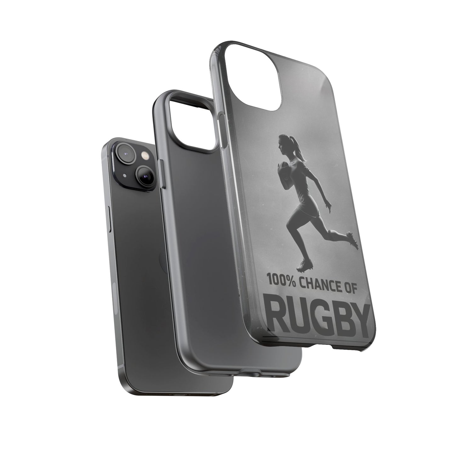 "Rain, Shine, Rugby" Mobile Phone Case