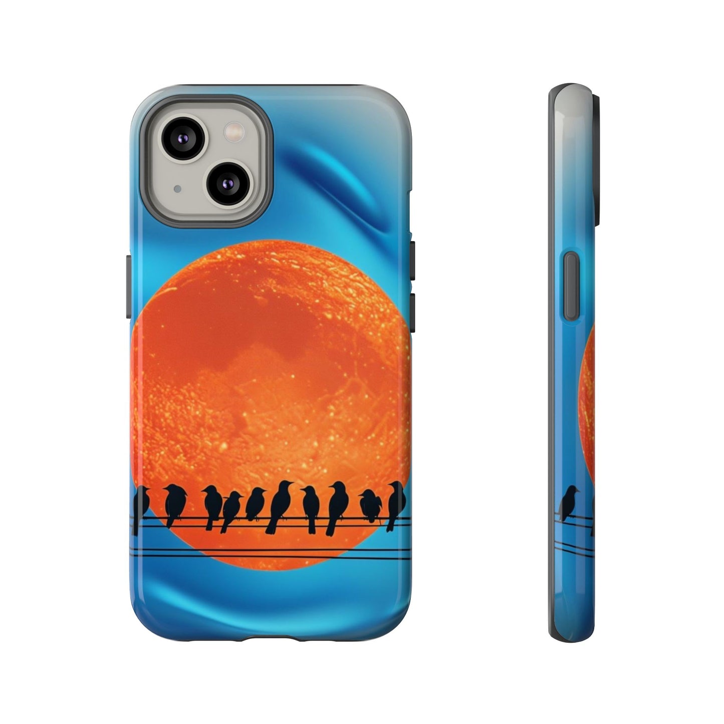 "The Feathered Assembly" Mobile Phone Case (orange)