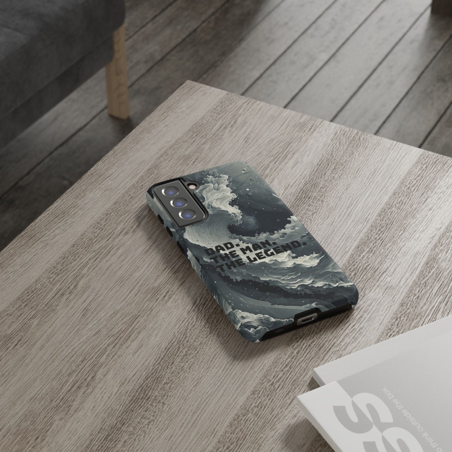 "Dad. The Man. The Legend" Mobile Phone Case (grey)