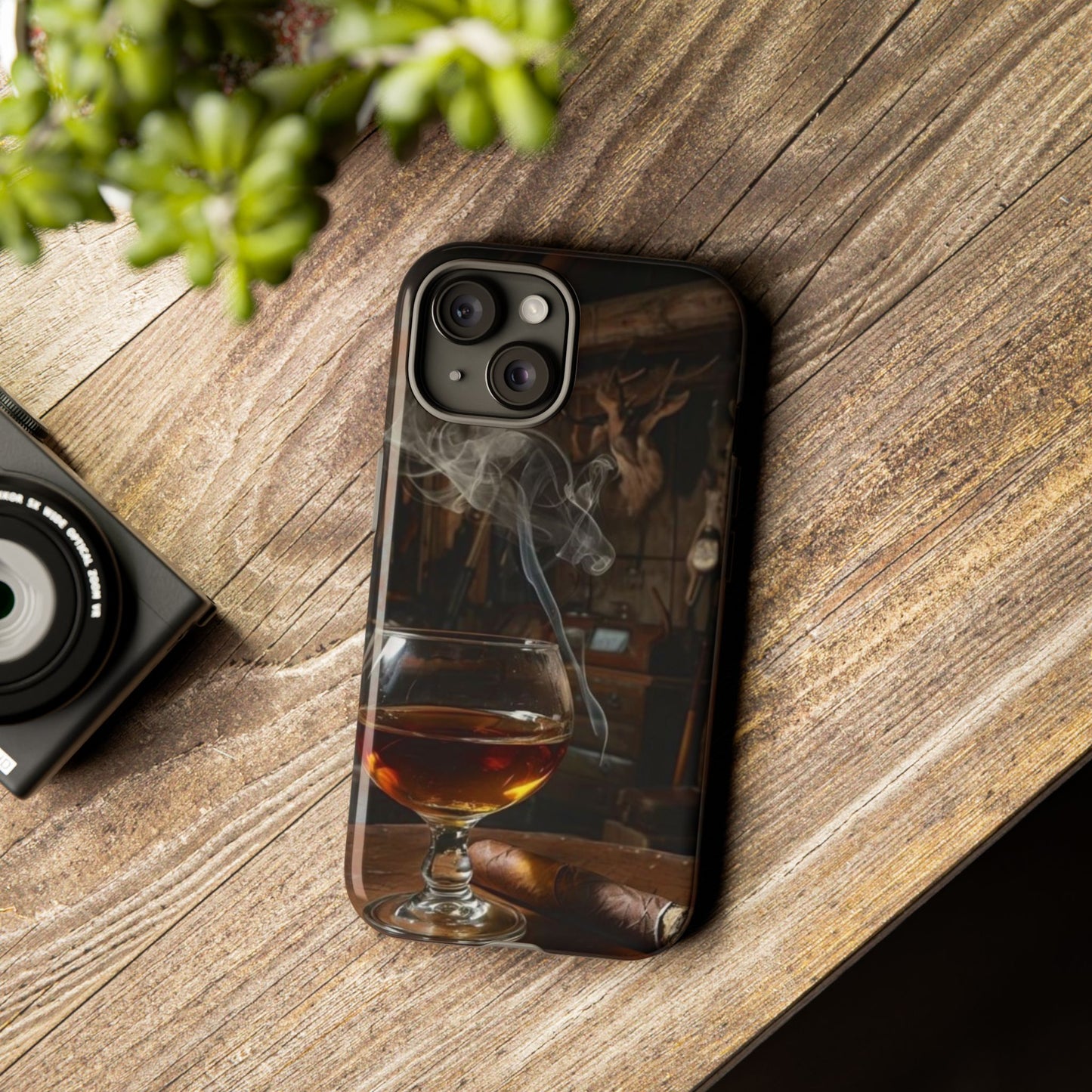 "Hot Whiskey and Cigar" Mobile Phone Case