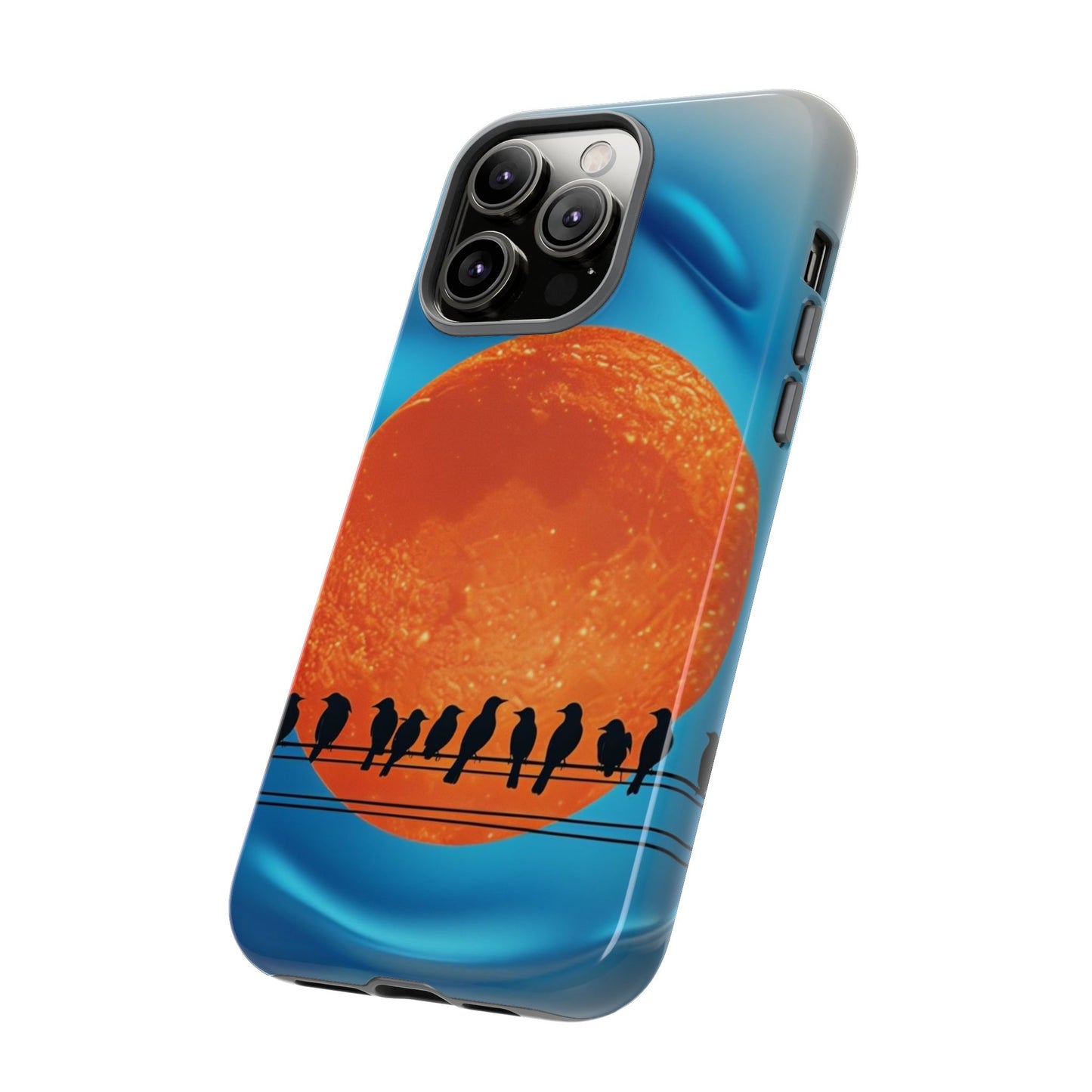 "The Feathered Assembly" Mobile Phone Case (orange)