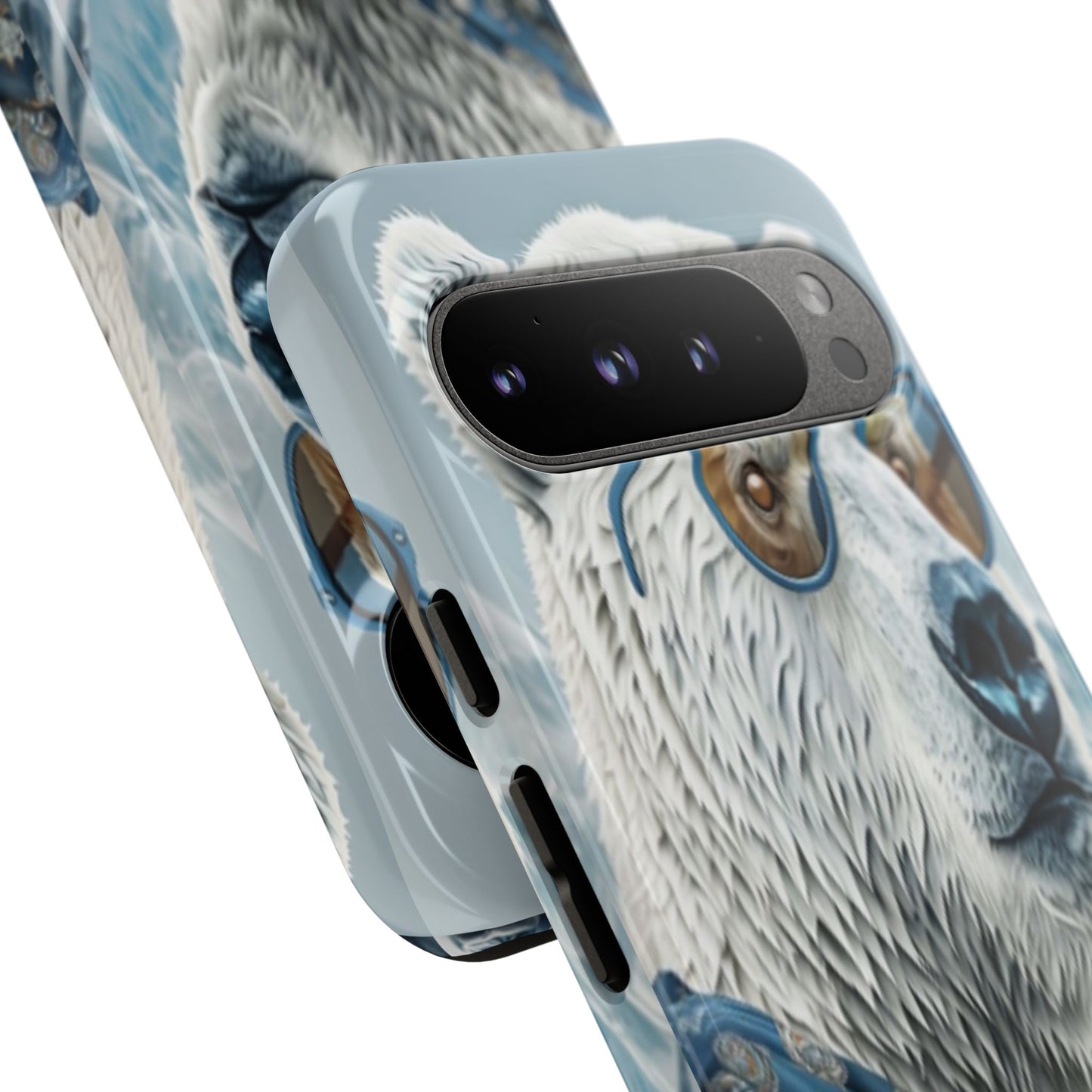 "Urban Zen Polar Bear" Mobile Phone Case (blue)