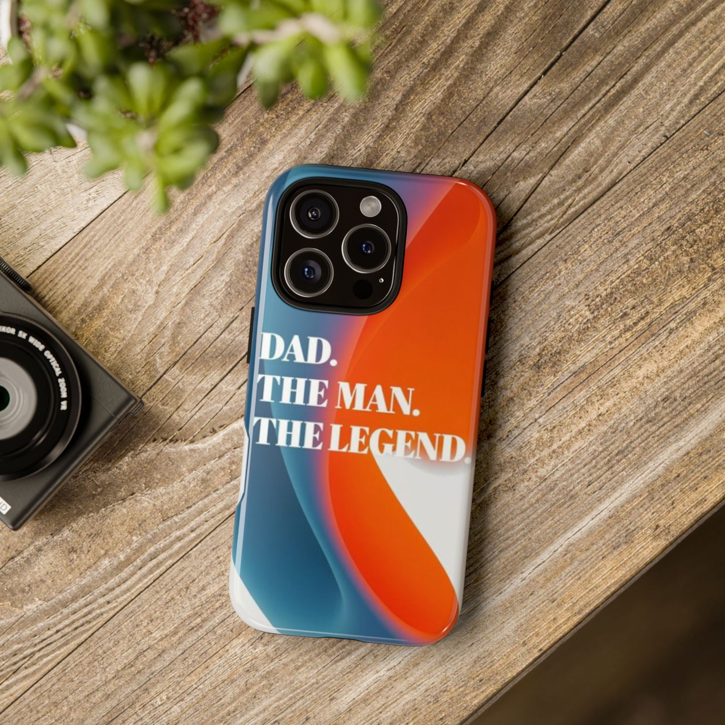 "Dad. The Man. The Legend." Mobile Phone Case (orange)