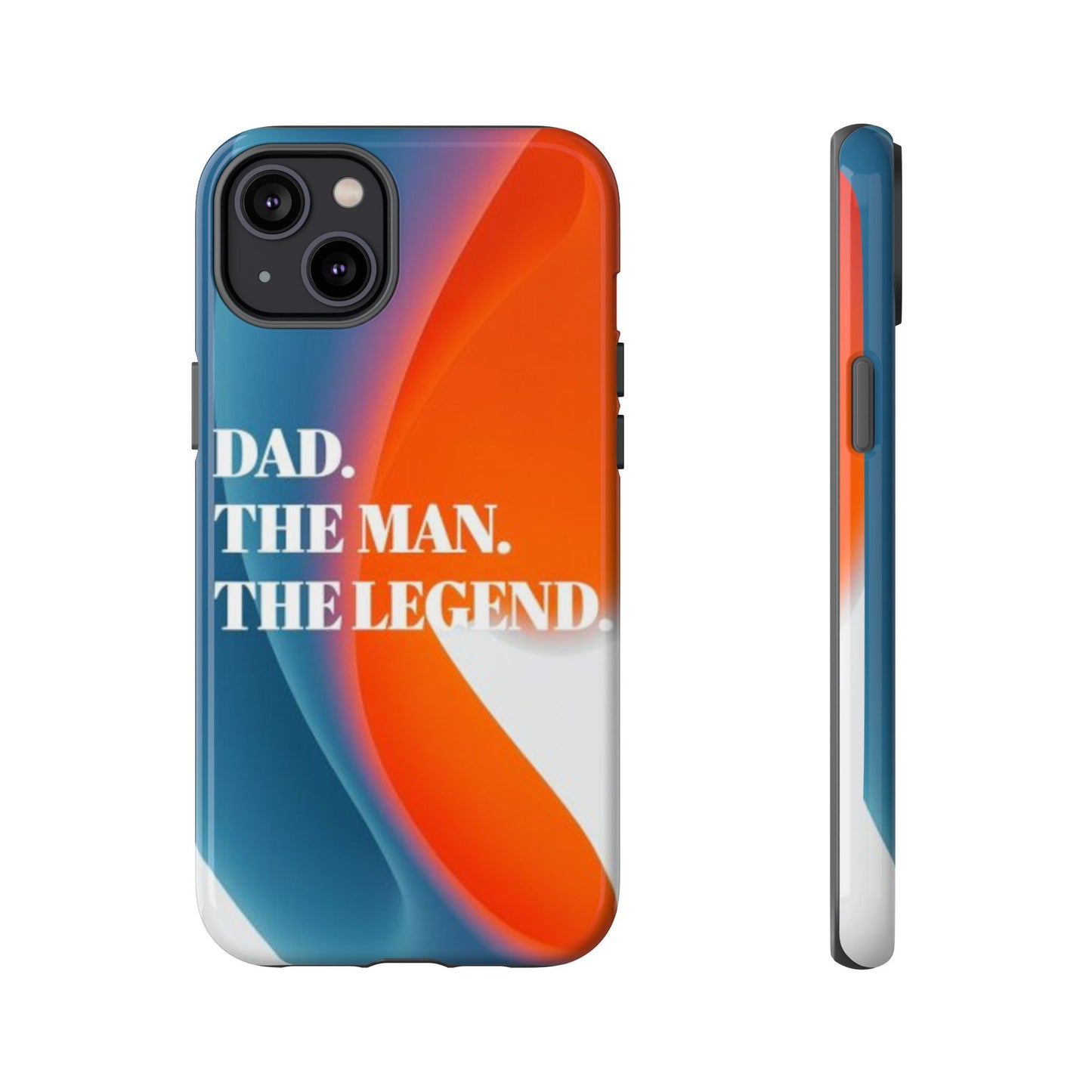 "Dad. The Man. The Legend." Mobile Phone Case (orange)