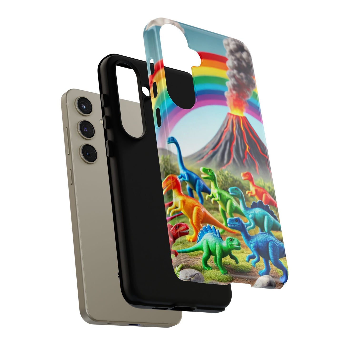 "Rainbow Dinosaurs" Mobile Phone Case
