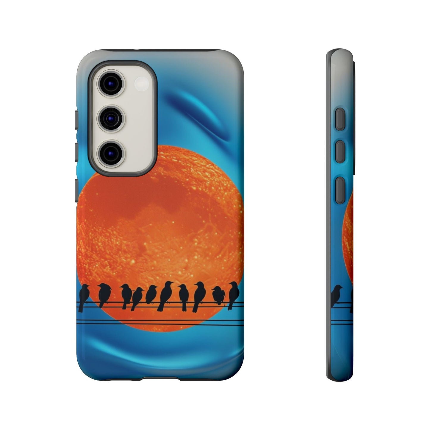 "The Feathered Assembly" Mobile Phone Case (orange)