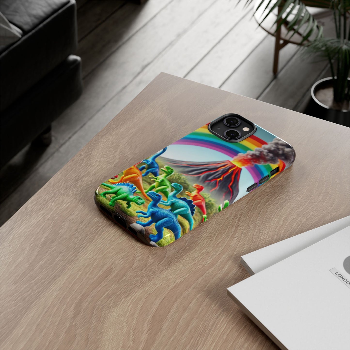 "Rainbow Dinosaurs" Mobile Phone Case