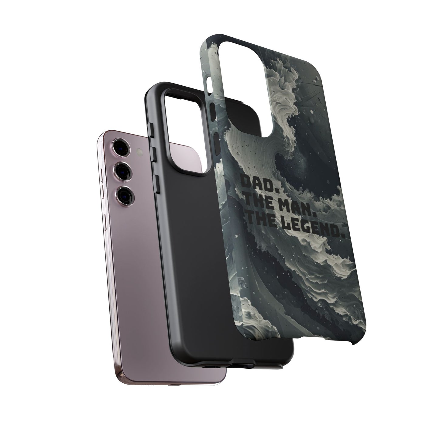 "Dad. The Man. The Legend" Mobile Phone Case (grey)