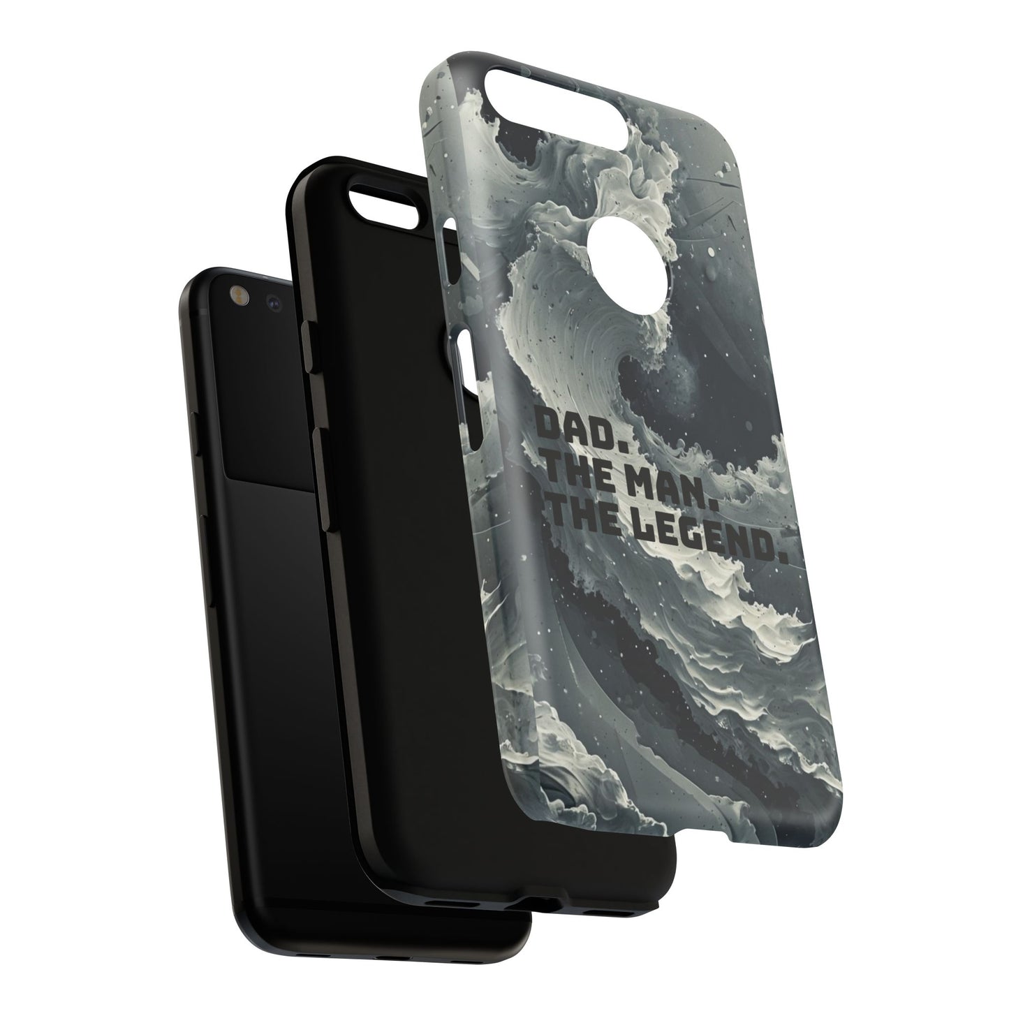 "Dad. The Man. The Legend" Mobile Phone Case (grey)