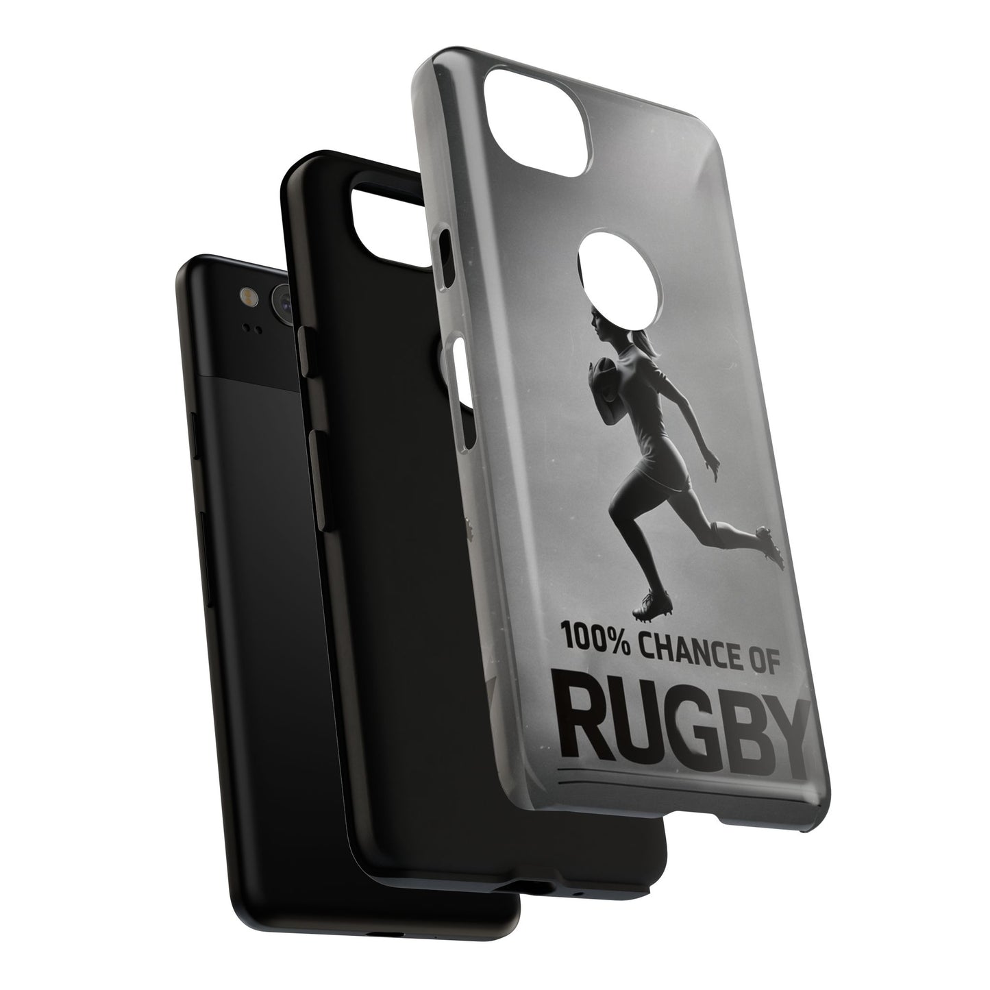 "Rain, Shine, Rugby" Mobile Phone Case