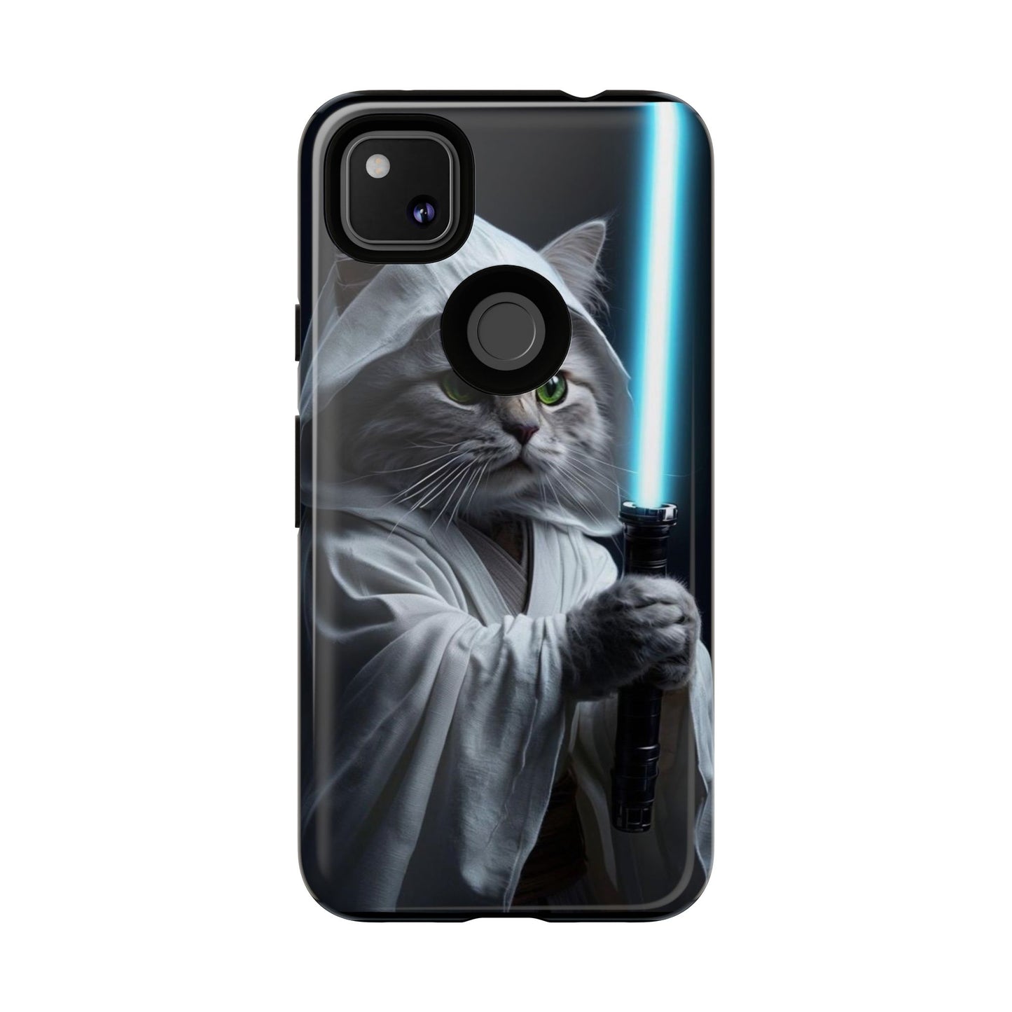"Jedi Whisker" Mobile Phone Case (blue light sabre)
