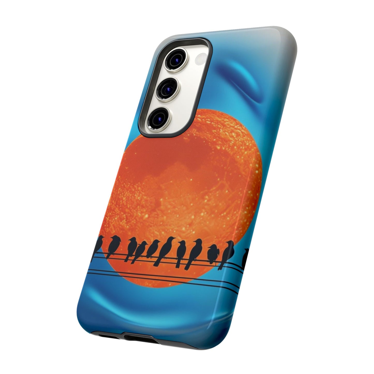 "The Feathered Assembly" Mobile Phone Case (orange)