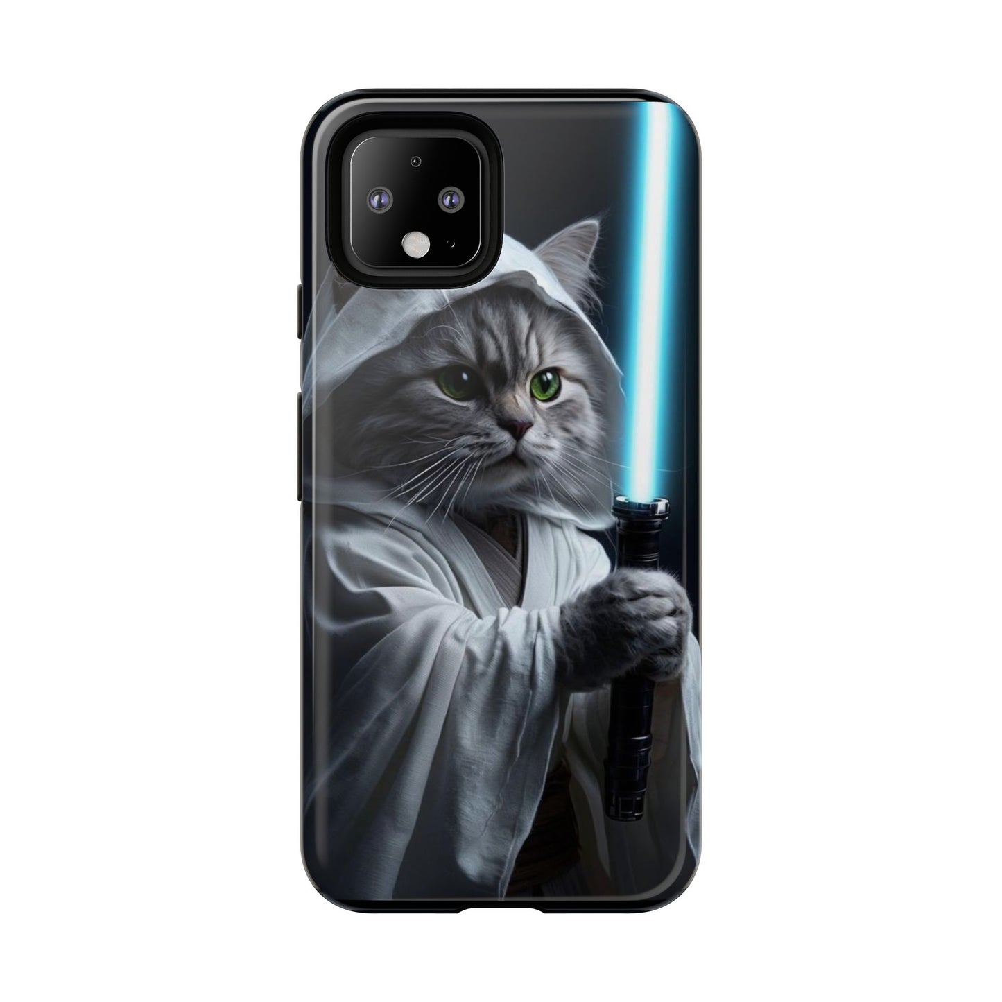 "Jedi Whisker" Mobile Phone Case (blue light sabre)