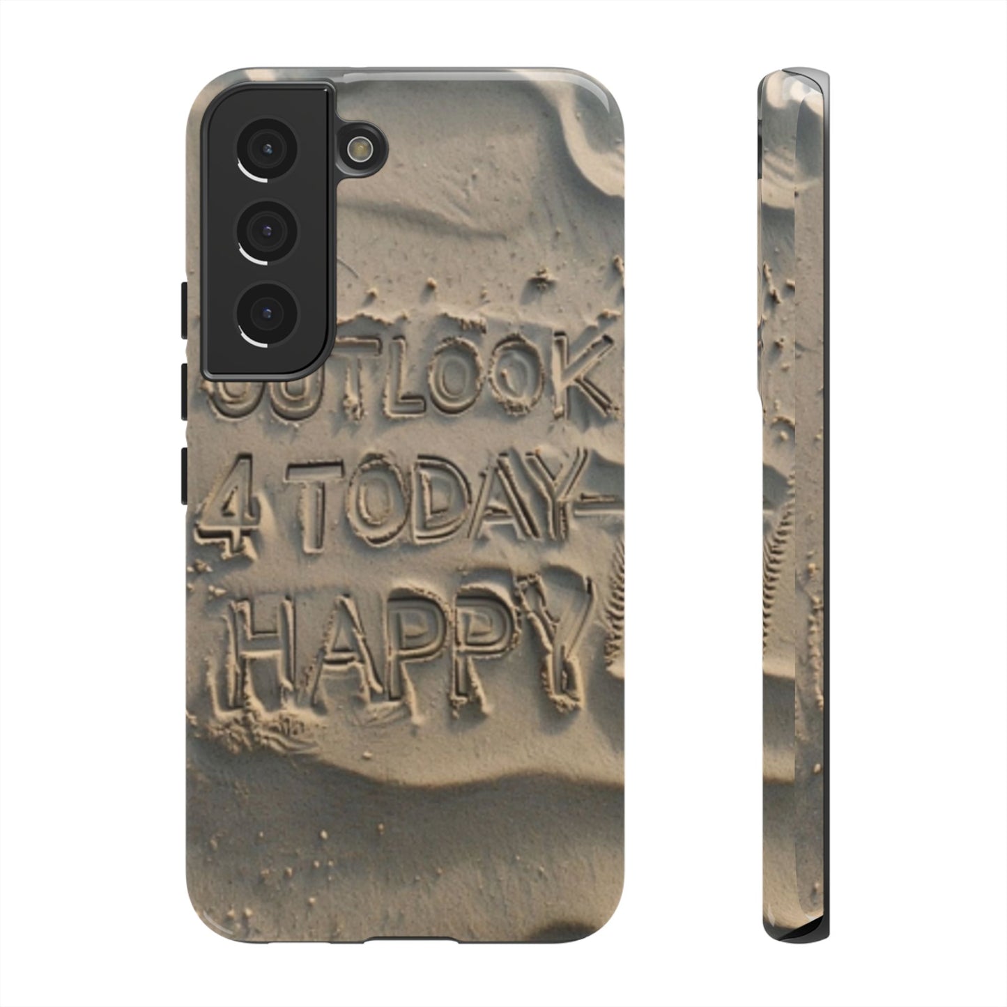 "Life is Short.  Be Happy" Mobile Phone Case