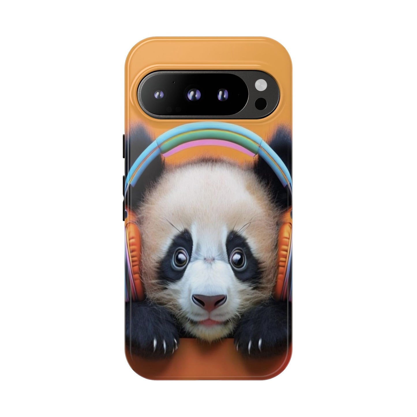 "Baby Panda wearing Headphones" Mobile Phone Case