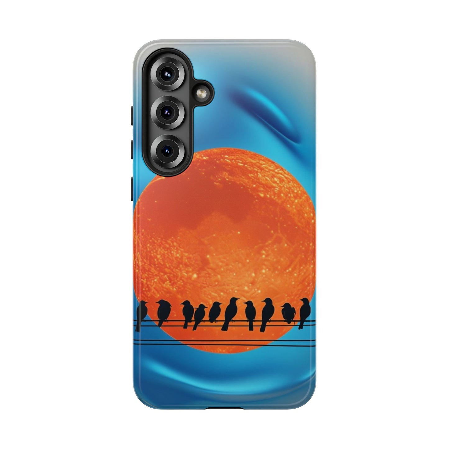 "The Feathered Assembly" Mobile Phone Case (orange)