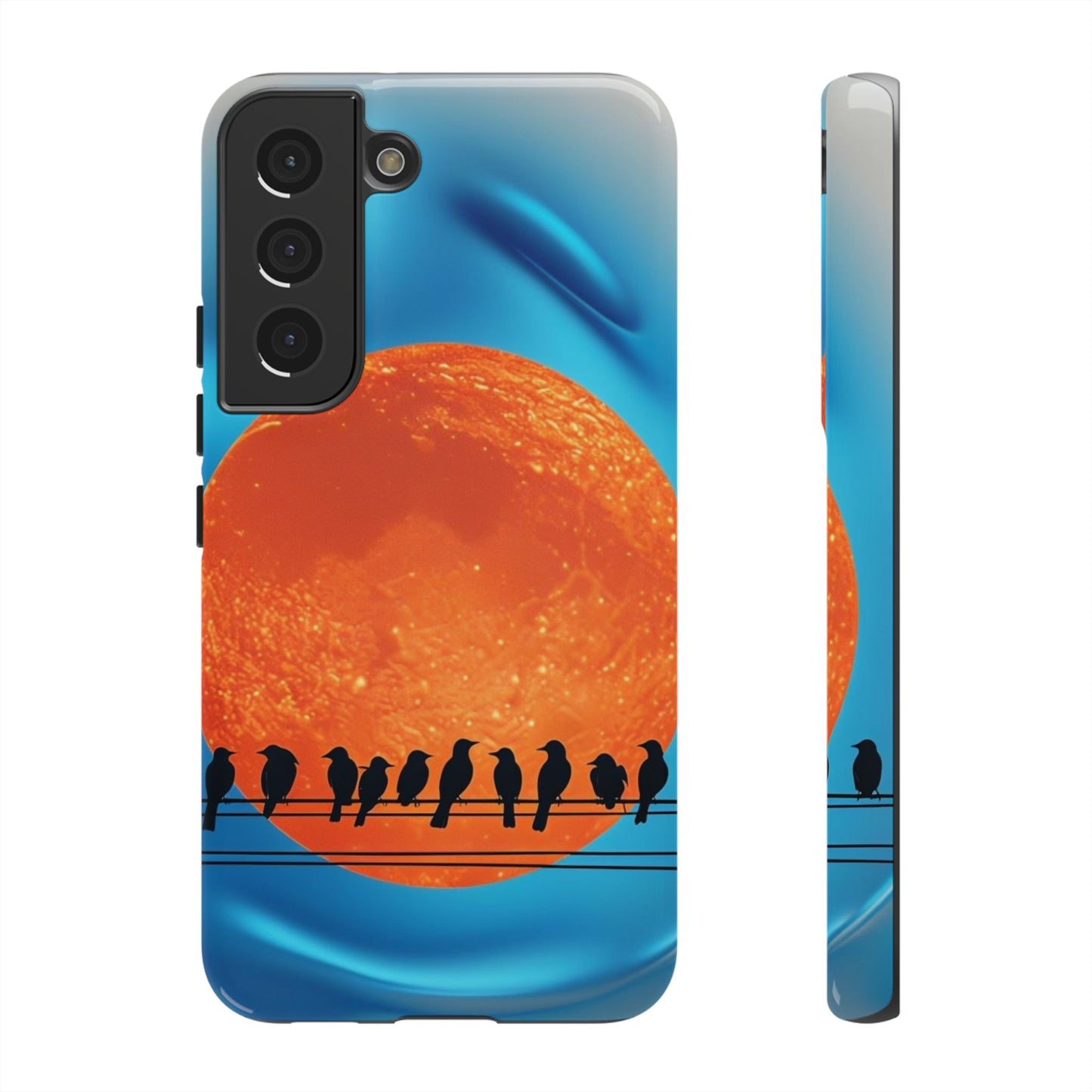 "The Feathered Assembly" Mobile Phone Case (orange)