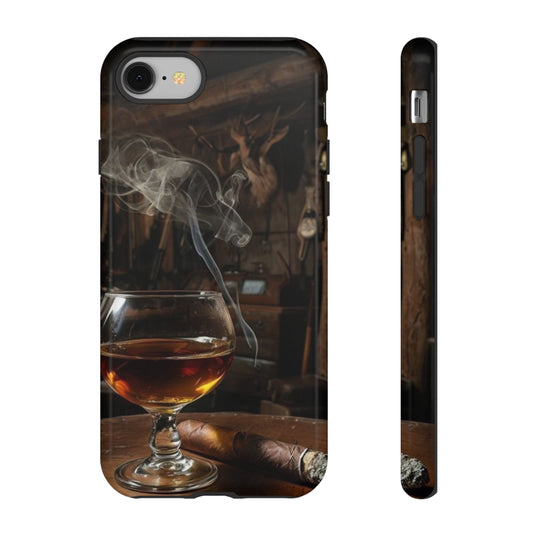 "Hot Whiskey and Cigar" Mobile Phone Case