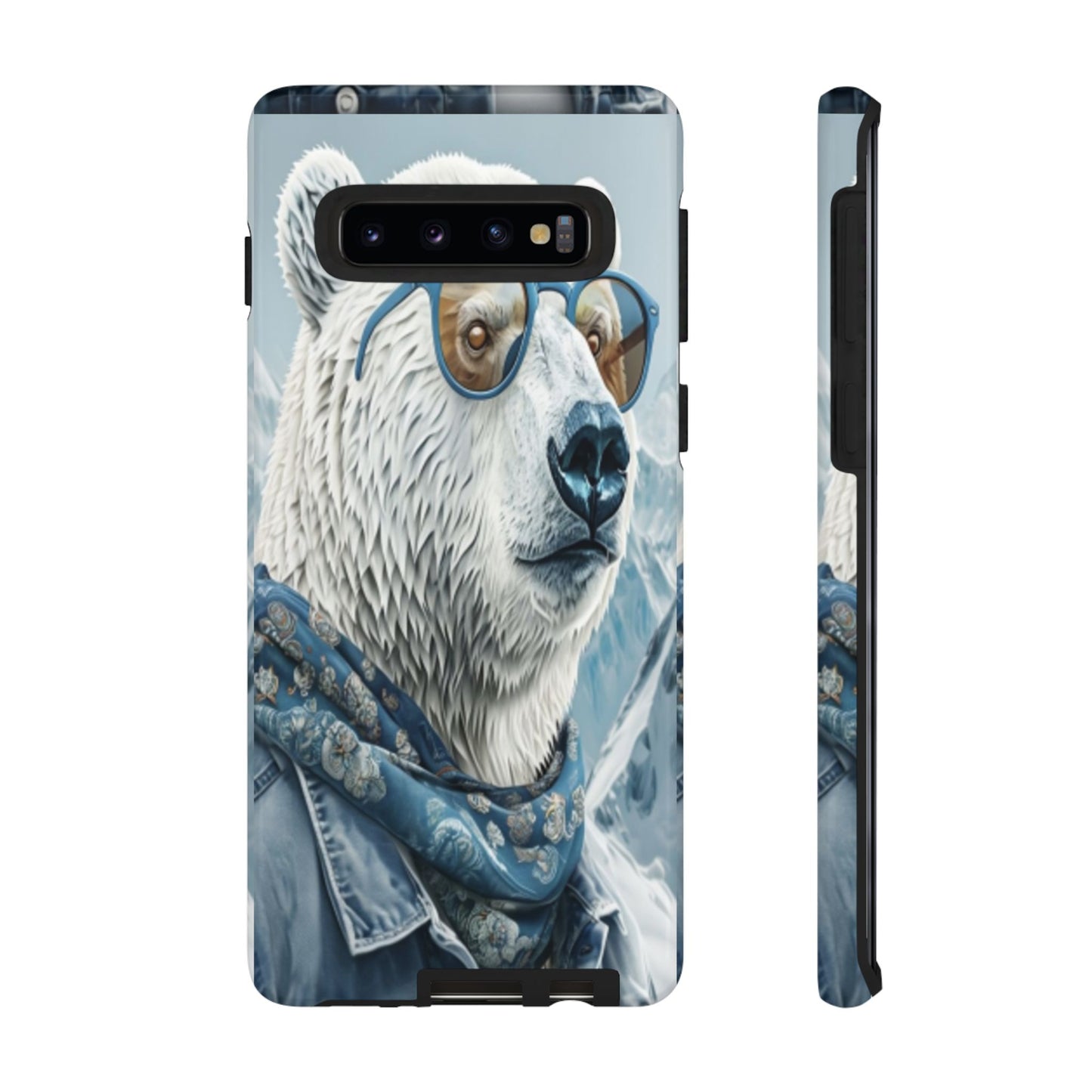 "Urban Zen Polar Bear" Mobile Phone Case (blue)