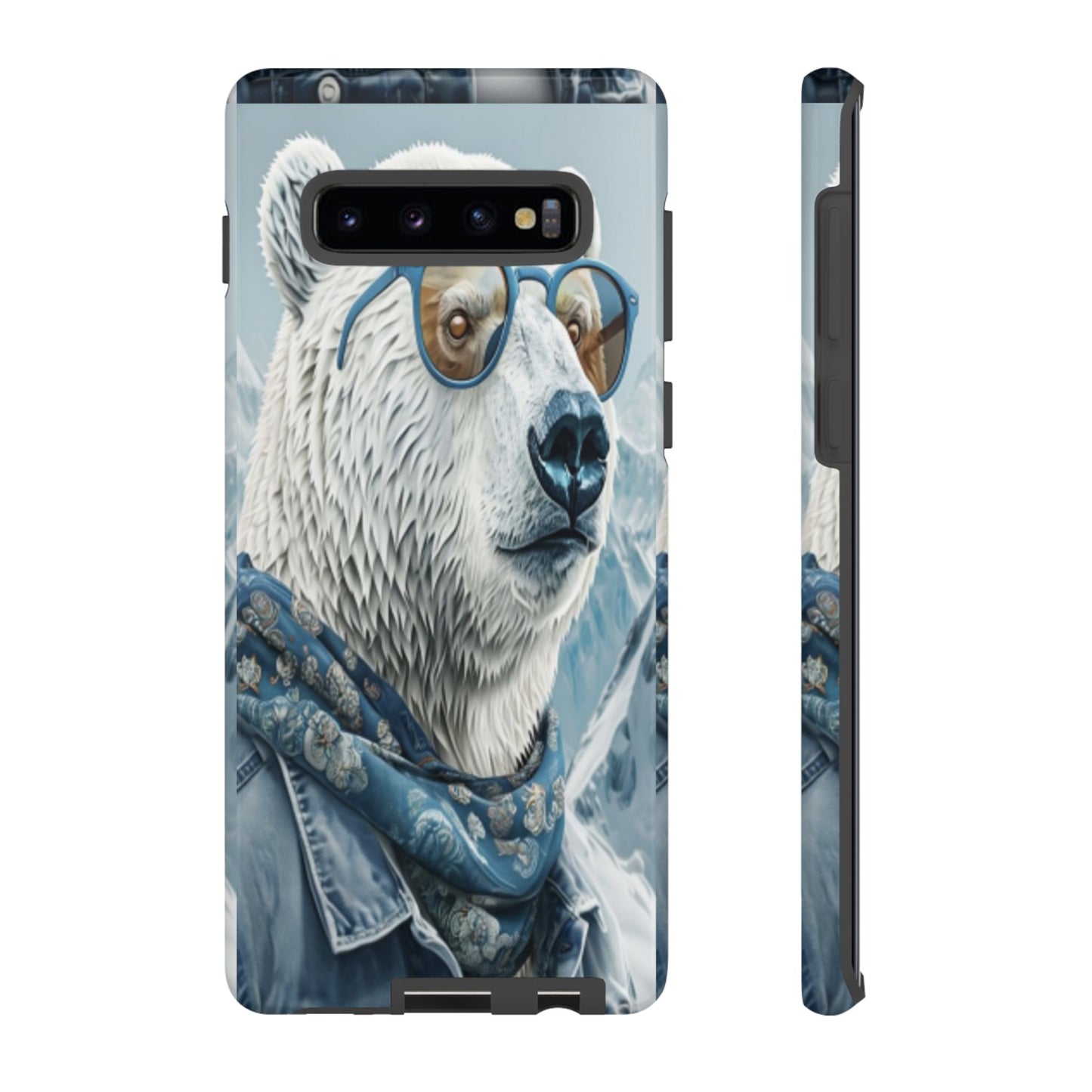 "Urban Zen Polar Bear" Mobile Phone Case (blue)