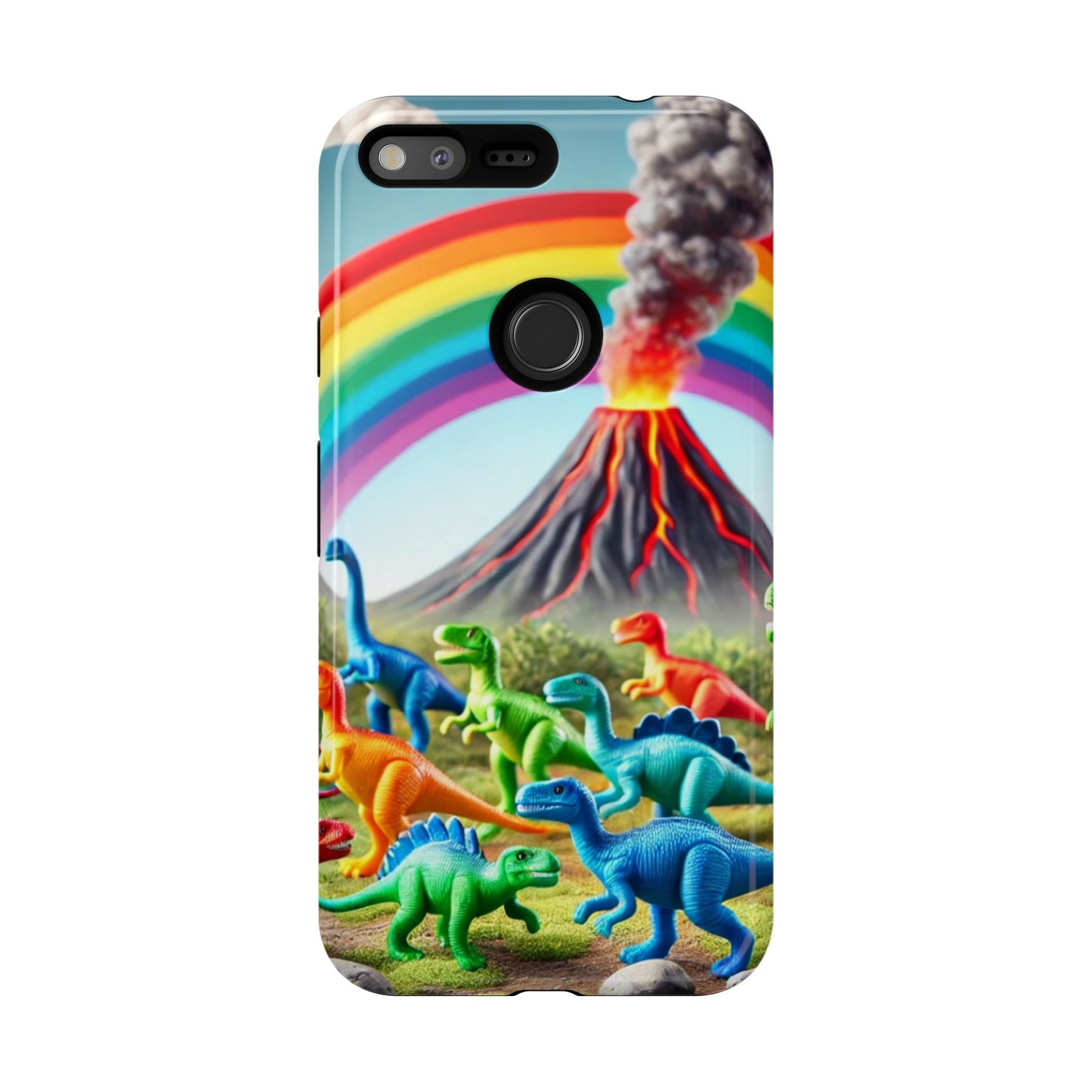 "Rainbow Dinosaurs" Mobile Phone Case