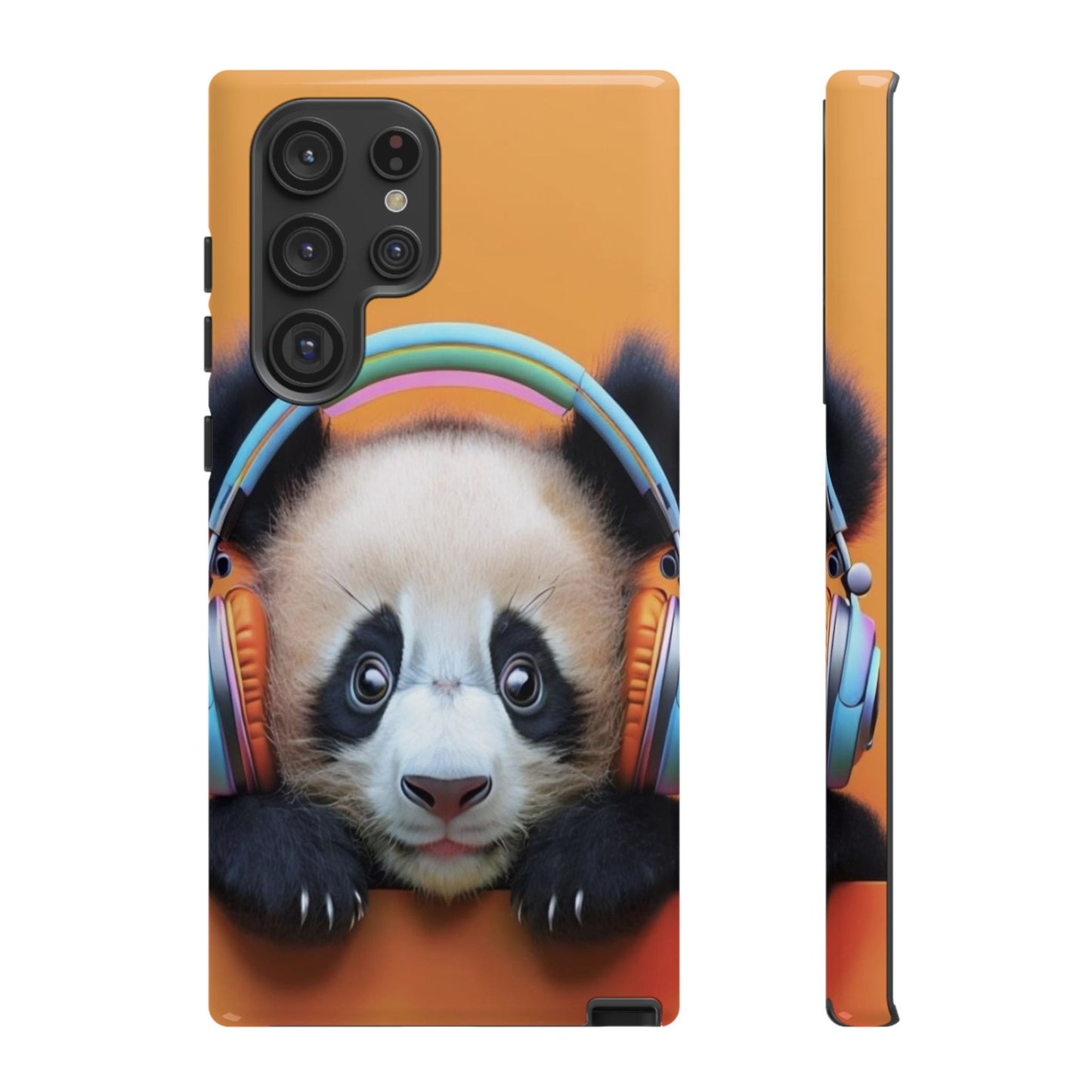 "Baby Panda wearing Headphones" Mobile Phone Case