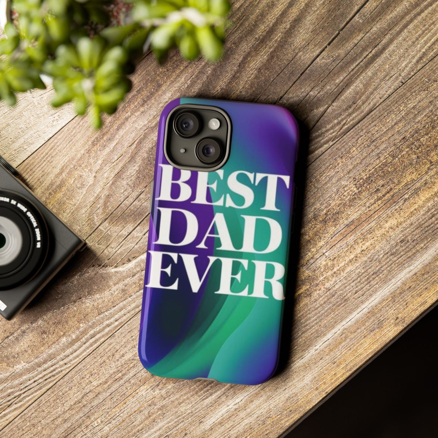 "Best Dad Ever" Mobile Phone Case (purple)