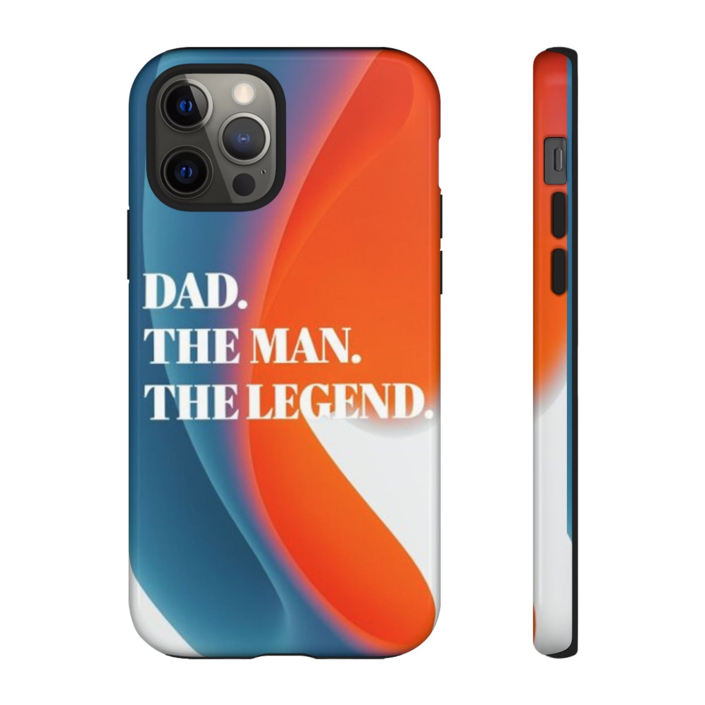 "Dad. The Man. The Legend." Mobile Phone Case (orange)