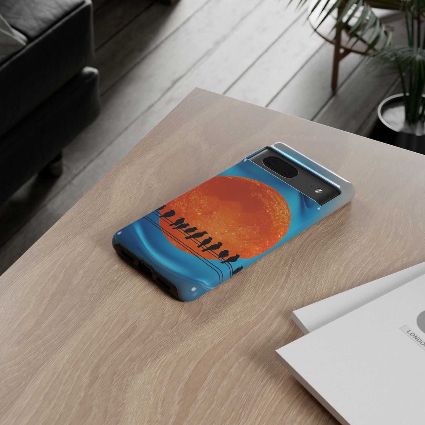 "The Feathered Assembly" Mobile Phone Case (orange)