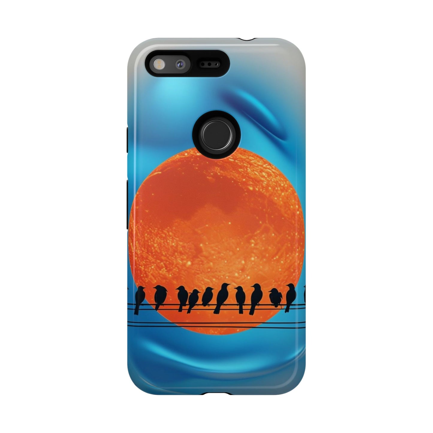 "The Feathered Assembly" Mobile Phone Case (orange)