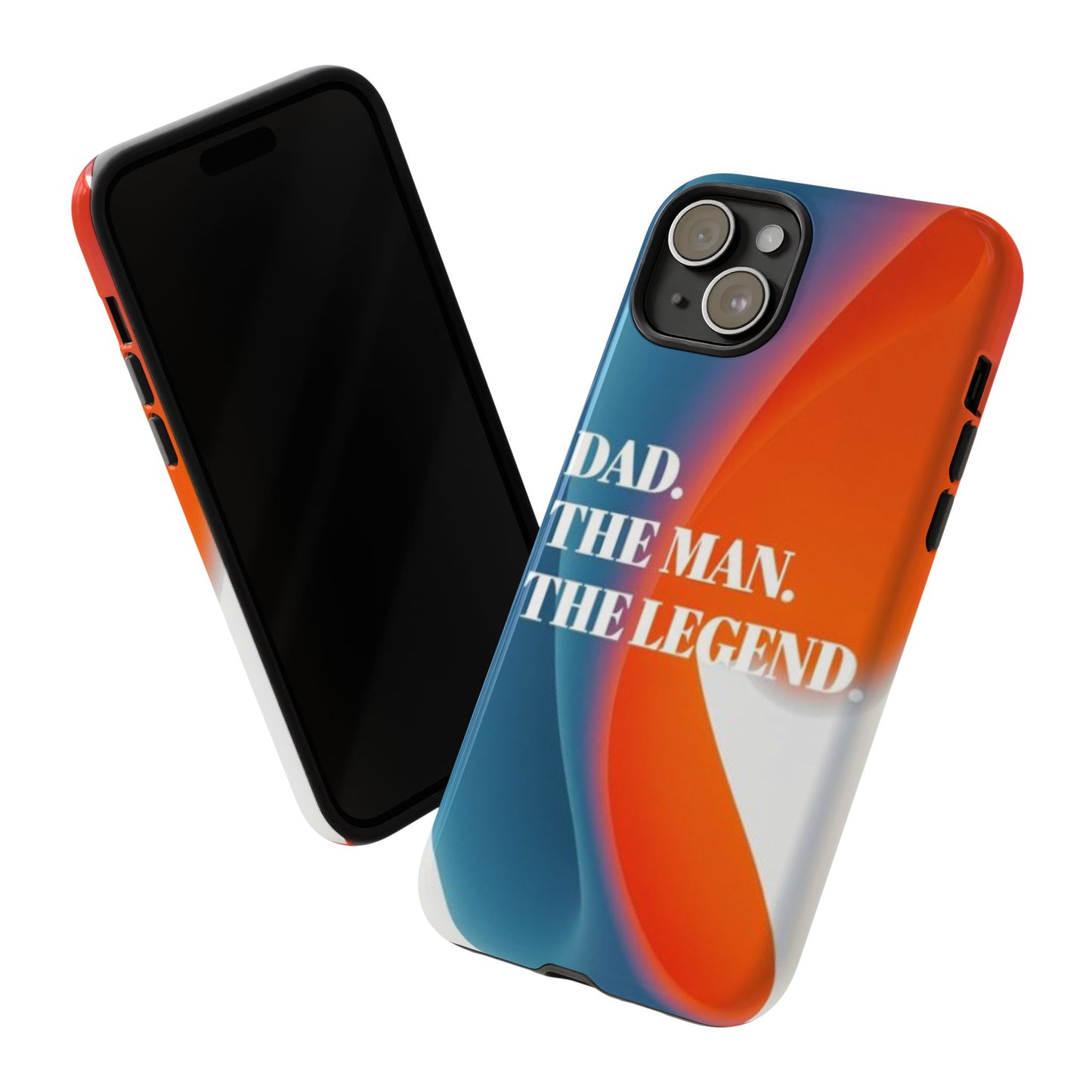 "Dad. The Man. The Legend." Mobile Phone Case (orange)
