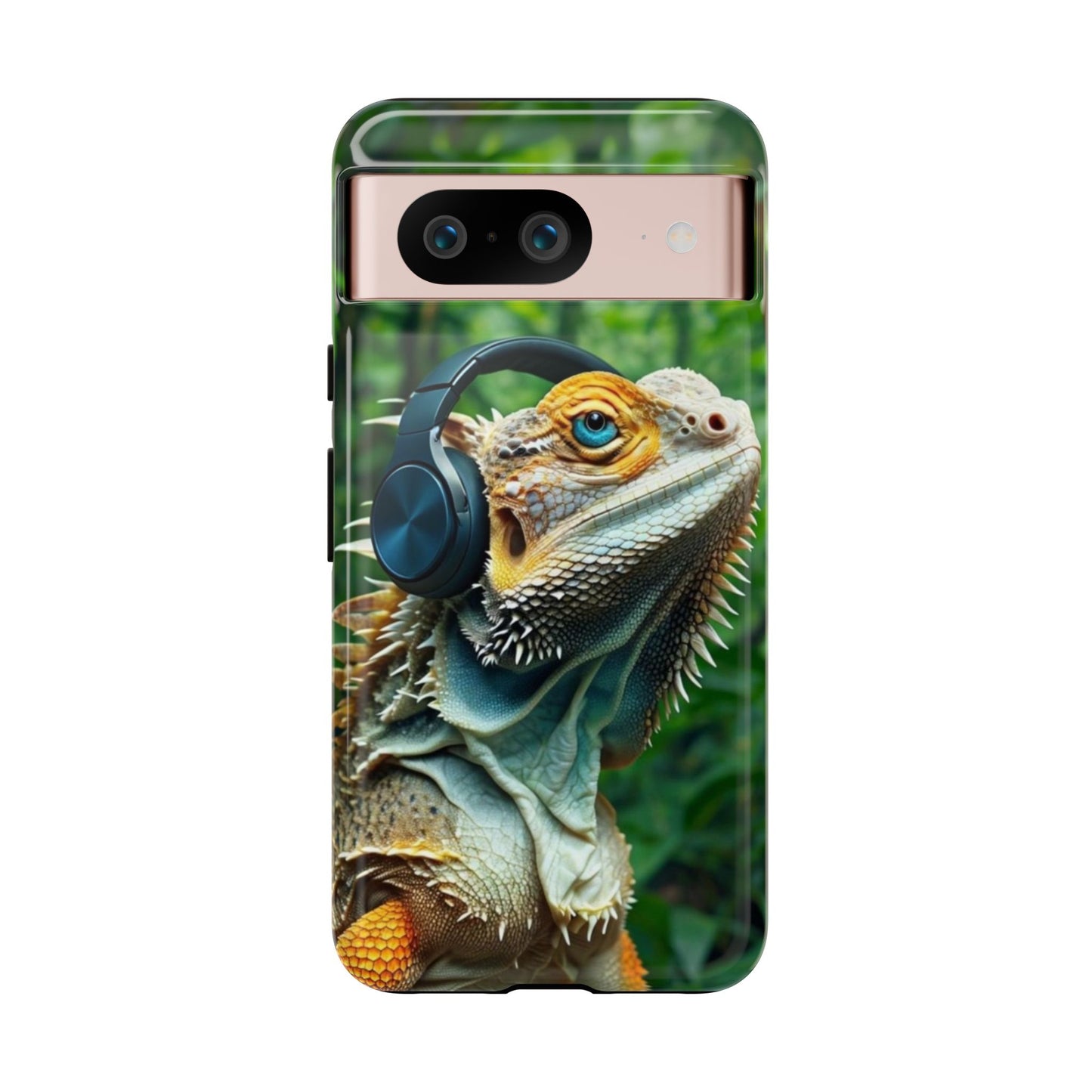 "Bearded Dragon - Jungle Beats" Mobile Phone Case