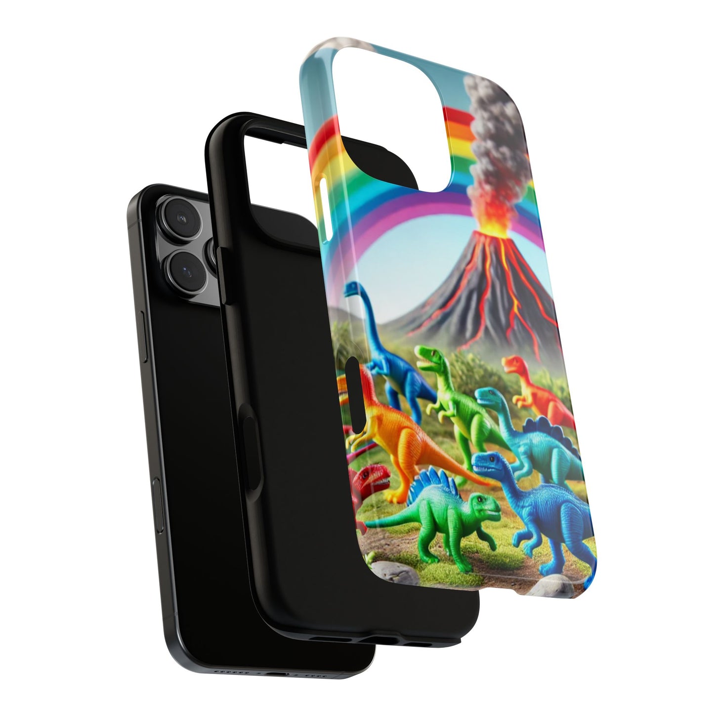 "Rainbow Dinosaurs" Mobile Phone Case